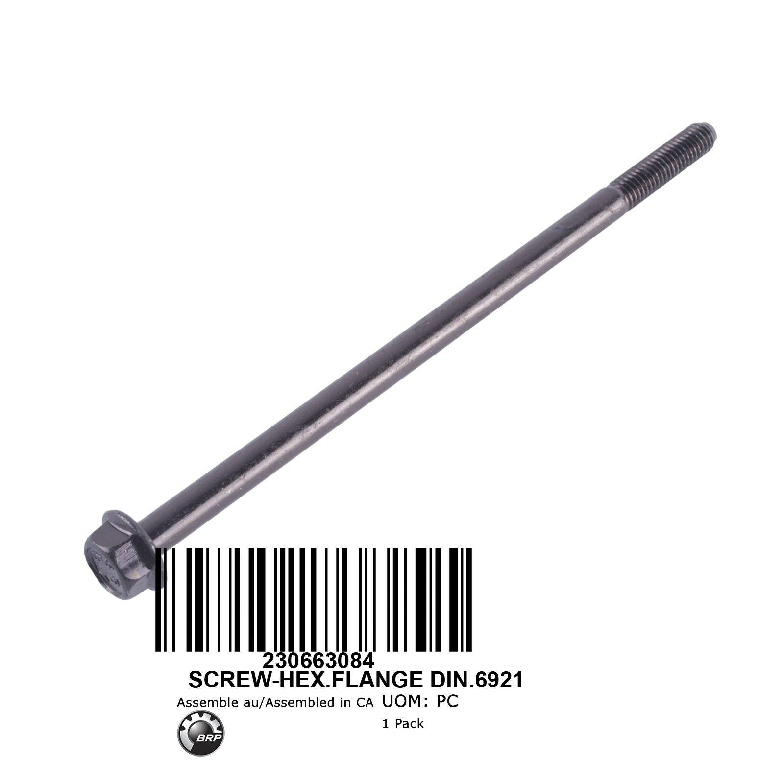 BRP Hex Flanged Screw 6mm x 130mm - Stainless Steel Metric Bolts for Automotive, Marine & Industrial Applications - Heavy Duty Fasteners for Engine Parts, Machinery & Equipment Assembly