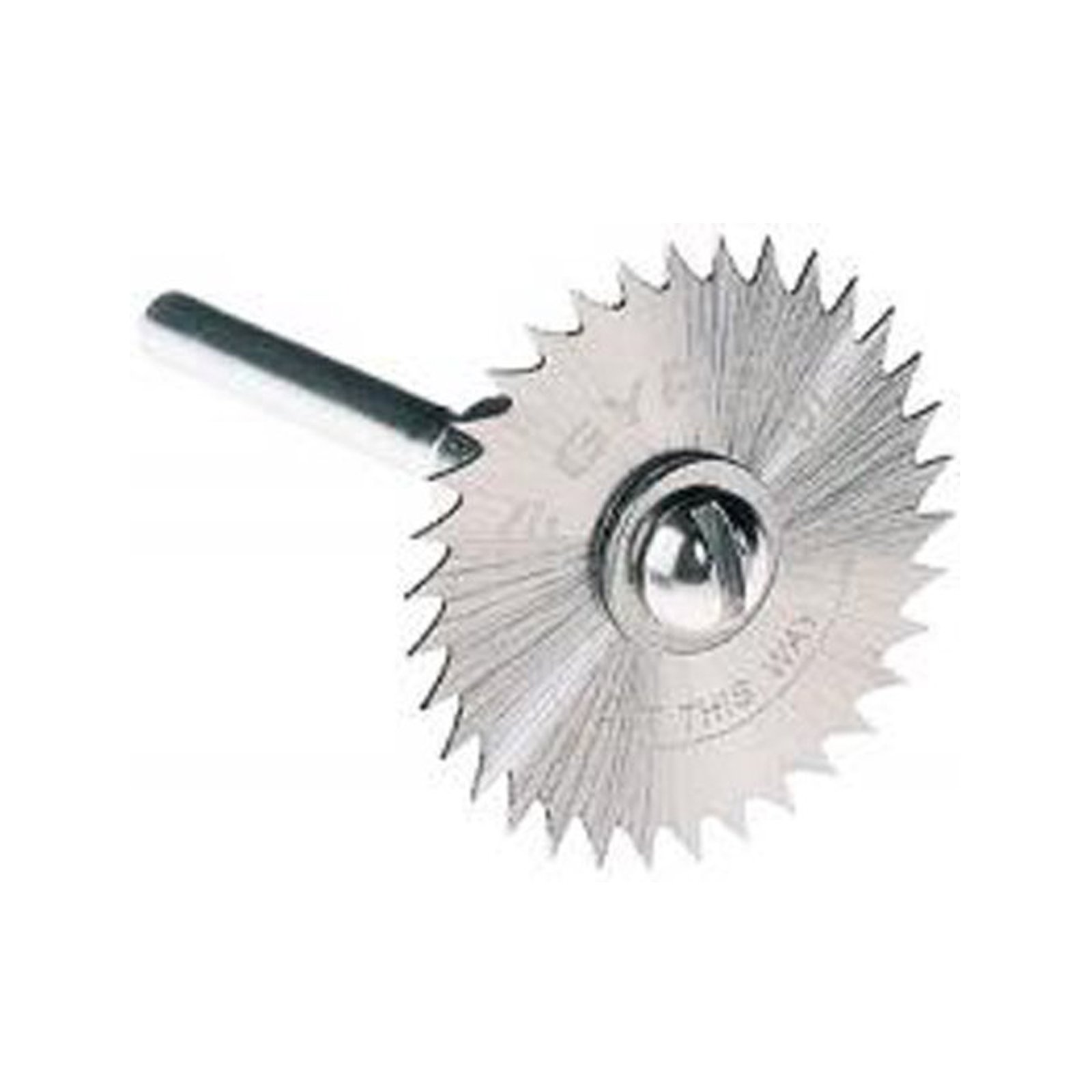Gyros Mini Circular Saw Blade - 1 Inch Diameter, 34 TPI Coarse Teeth for Cutting Plastic, Wood & Wax | Rotary Tool Accessory | DIY Crafts & Woodworking Projects