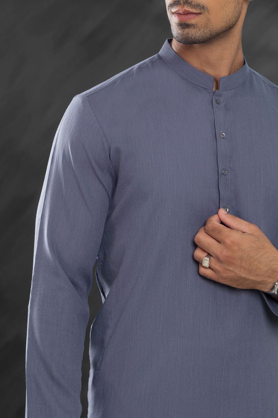 Stylish Blended Grey Kurta for Men & Women | Comfortable Cotton Ethnic Wear | Perfect for Festivals, Weddings & Casual Outings