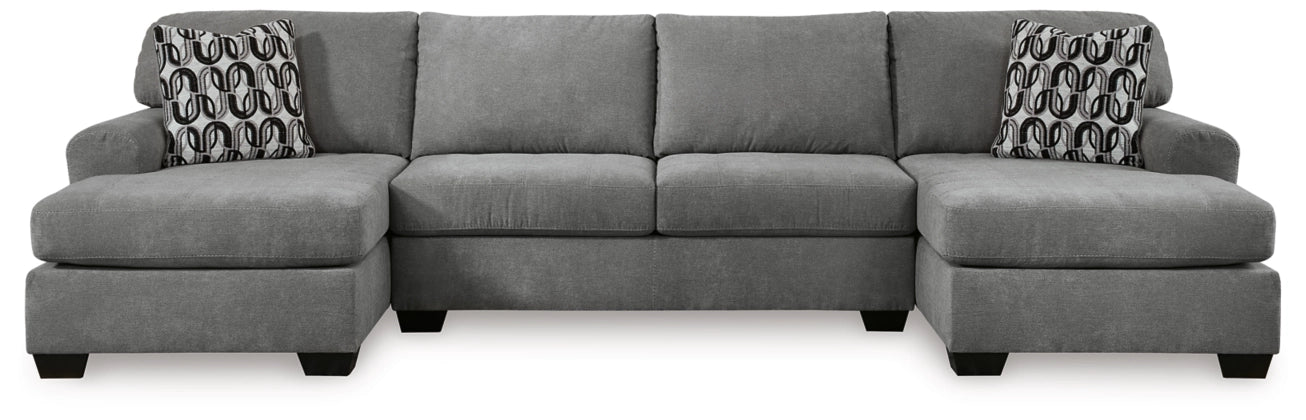 Birkdale Court 3-Piece Sectional Sofa with Right & Left Hand Facing Chaise - Modern Living Room Furniture for Family Gatherings & Movie Nights