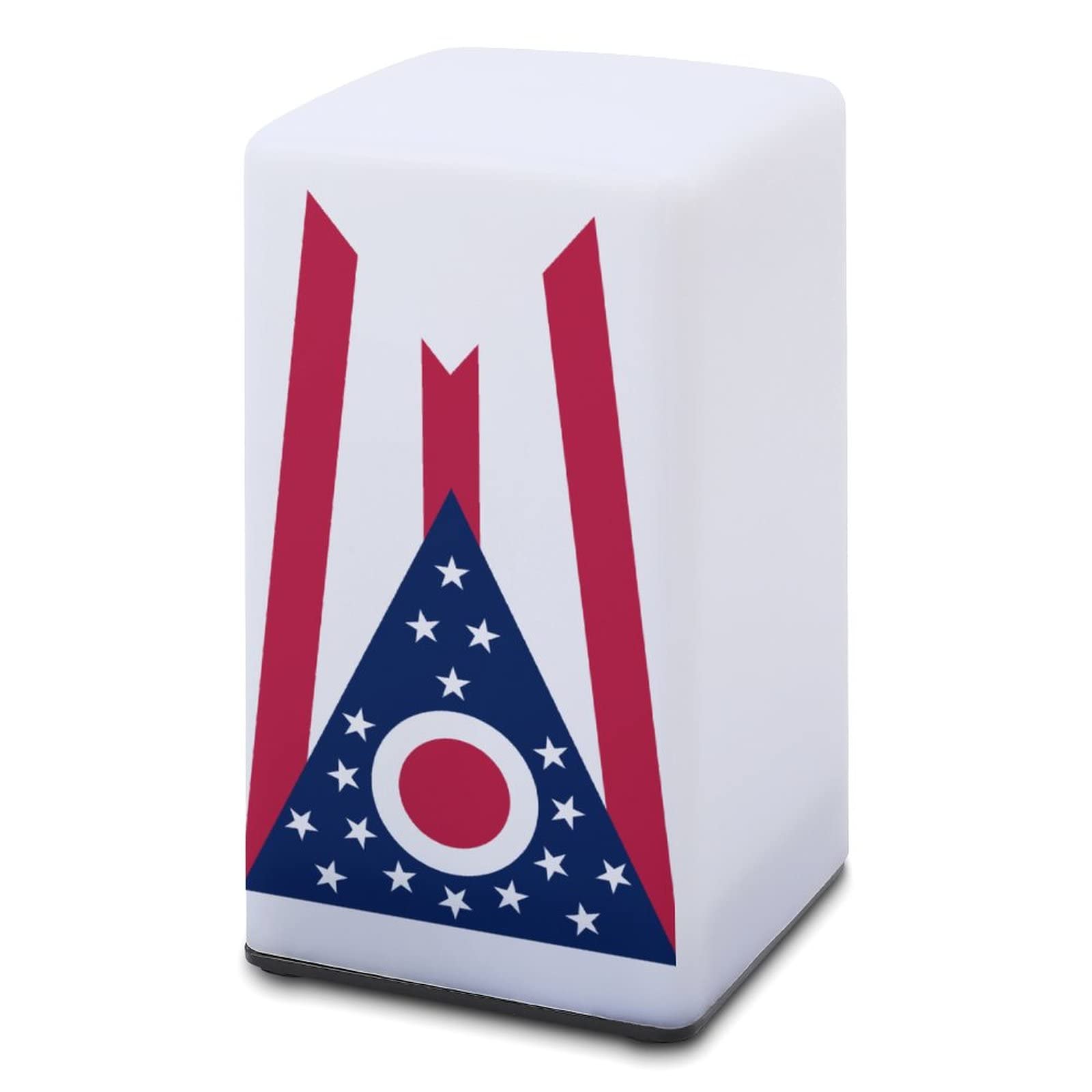 Ohio State Flag LED Desk Lamp - Stylish & Creative Night Light for Home Office, Bedroom, Dorm Room Decor