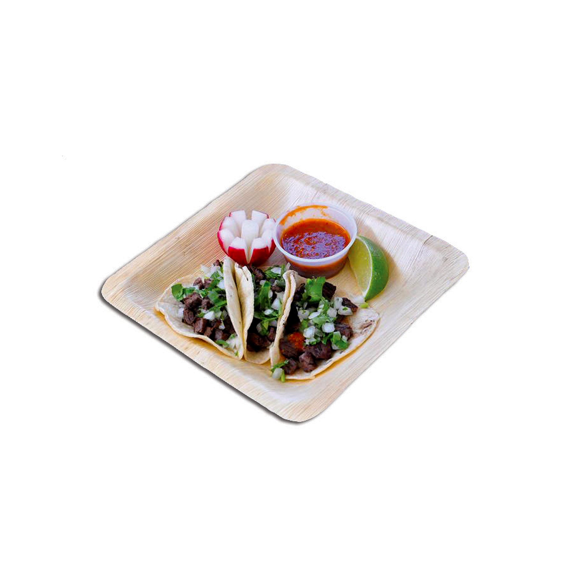 TreeChoice 4.75 Inch Square Bamboo Plates - 1200 Pack | Eco-Friendly Disposable Dinnerware for Parties, Picnics & Catering Events