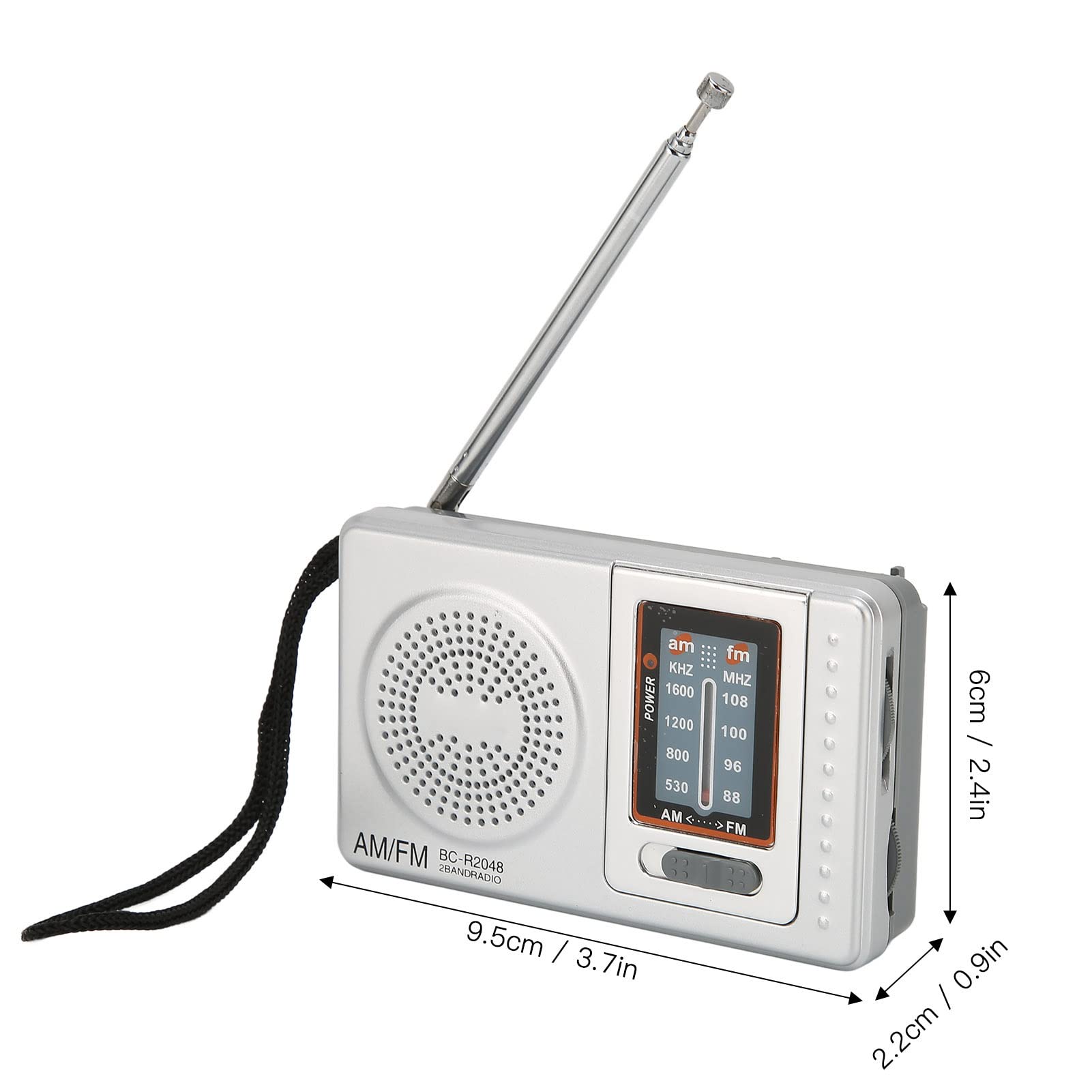 Portable AM FM Digital Radio with Built-in Speaker - Compact Transistor Radio for Home, Travel, Camping & Outdoor Activities