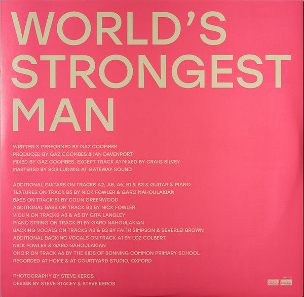 Gaz Coombes - World's Strongest Man Vinyl LP Album (Near Mint NM/M Condition) - Perfect for Record Collectors & Audiophiles, Great Gift for Music Lovers