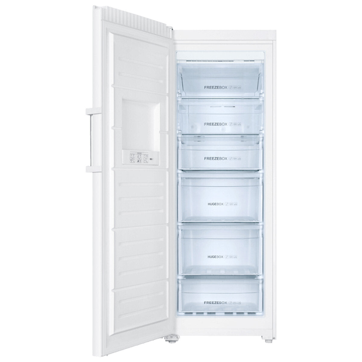 Haier 226L Vertical Frost Free Freezer - White Left Hinge Refrigerator HVF260WH3 LH for Home, Kitchen, Office, and Commercial Use