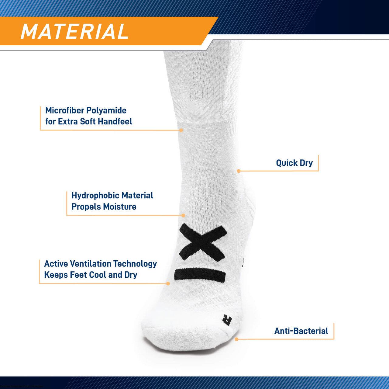 Marcy Sports Soccer Socks - Compression Socks for Shin Guards & Athletic Performance | Perfect for Soccer, Running & Sports Training