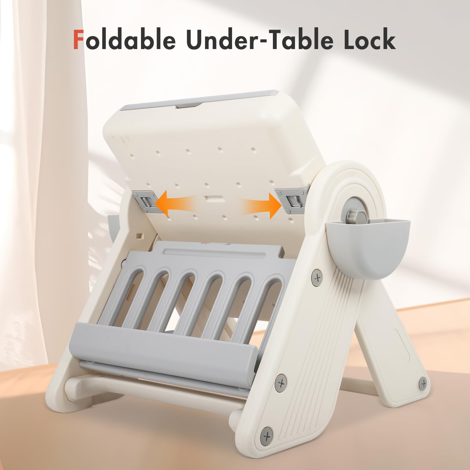 8-in-1 Kids Activity Table with Chairs - Foldable Toddler Building Block Play Table for Drawing, Reading & Creative Play - Includes Bookshelf & Drawing Board (Blocks & Accessories Sold Separately) - Perfect for Preschool Learning, Daycare Centers & Home Playrooms