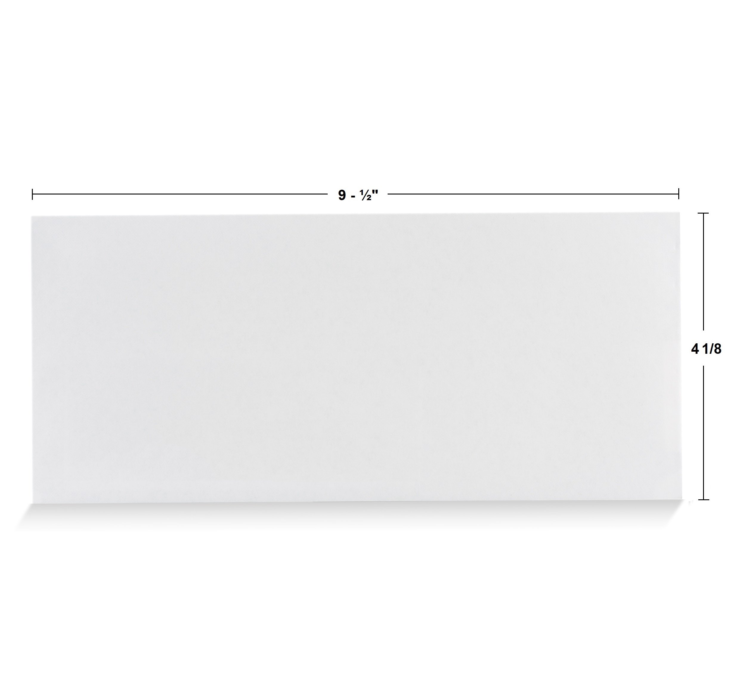 Aimoh #10 Security Tinted Self-Seal Envelopes - No Window - 4-1/8 x 9-1/2 Inches - 24lb White Paper - 2400 Envelopes per Case (24 Packs) - Ideal for Mailing Checks, Legal Documents & Confidential Business Correspondence
