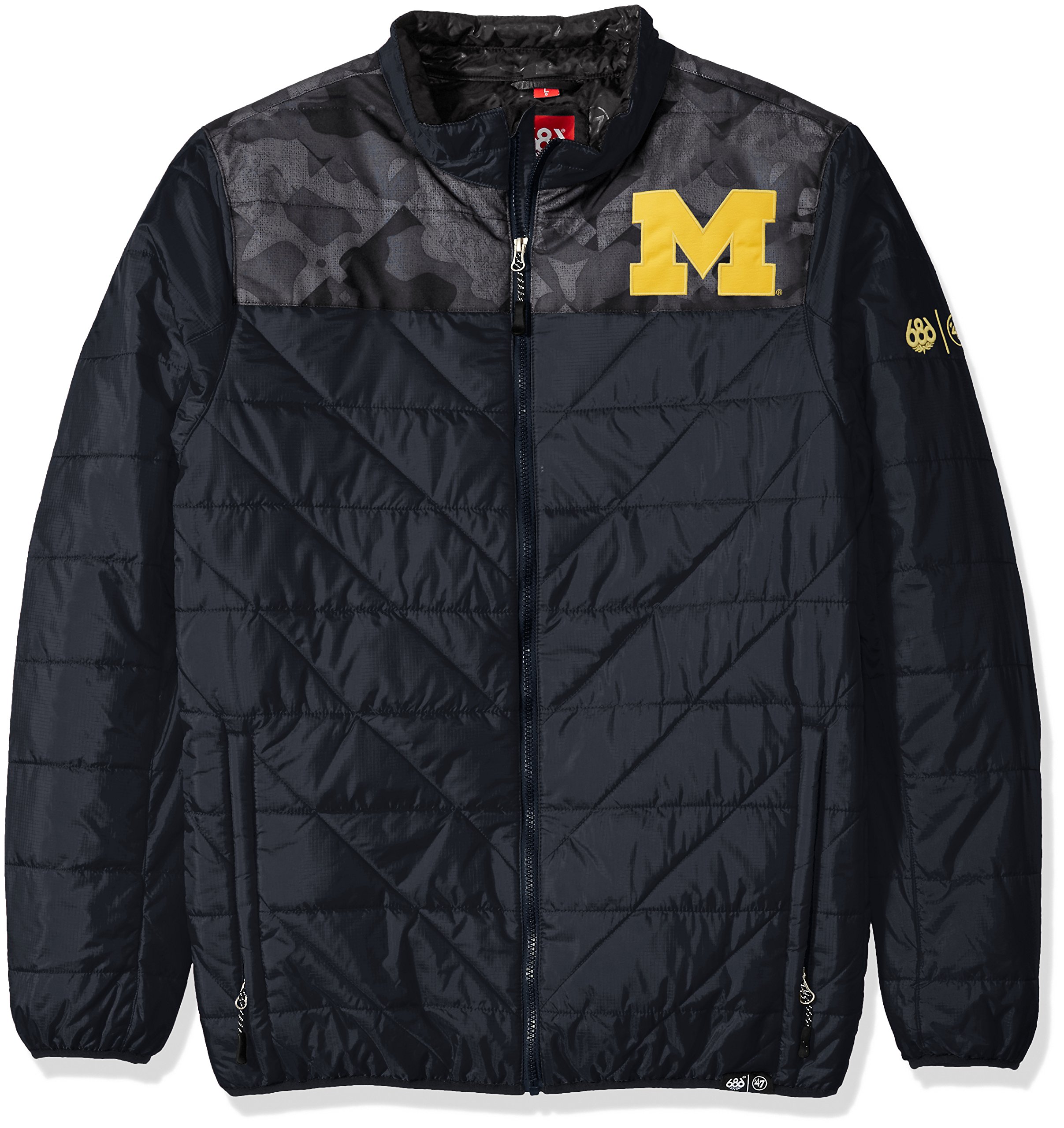 NCAA Men's Flight Insulated Jacket - Lightweight Waterproof Winter Coat for College Sports Fans | Perfect for Football Games, Tailgating & Outdoor Activities