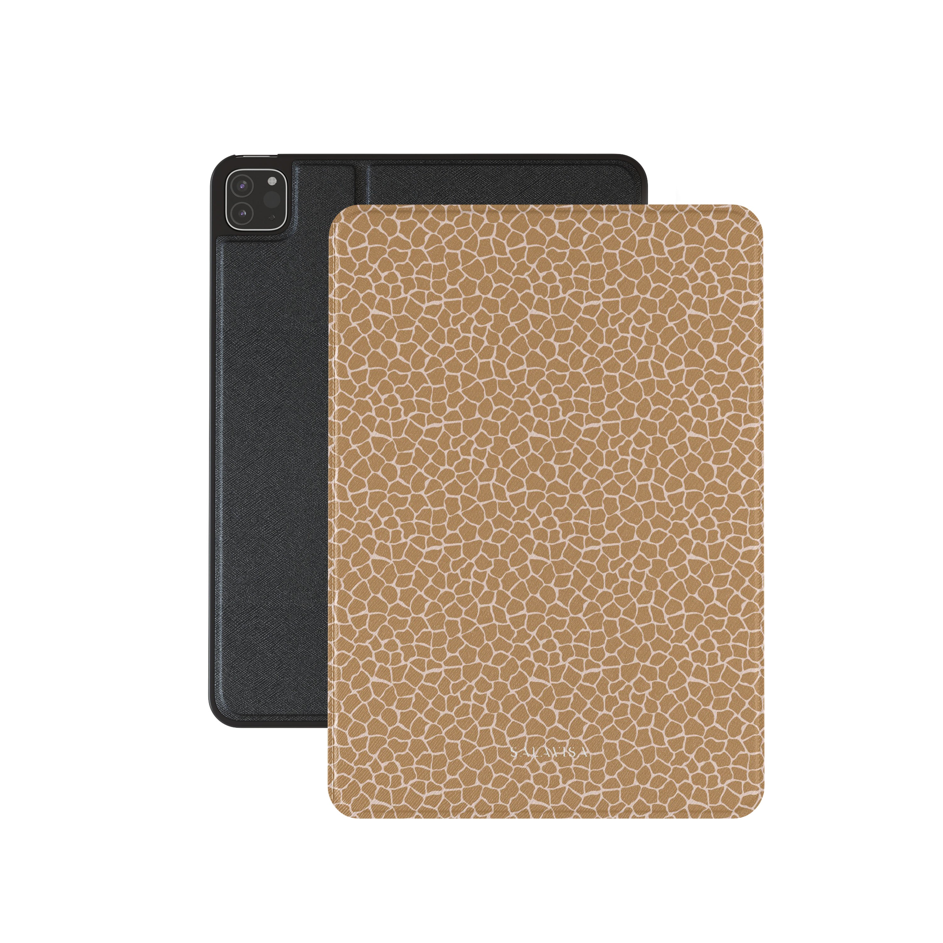 Durable Orange Reptile Pattern iPad Case - Shockproof & Lightweight Cover for iPad Pro/Air/Mini - Perfect for School, Work, and Travel Protection