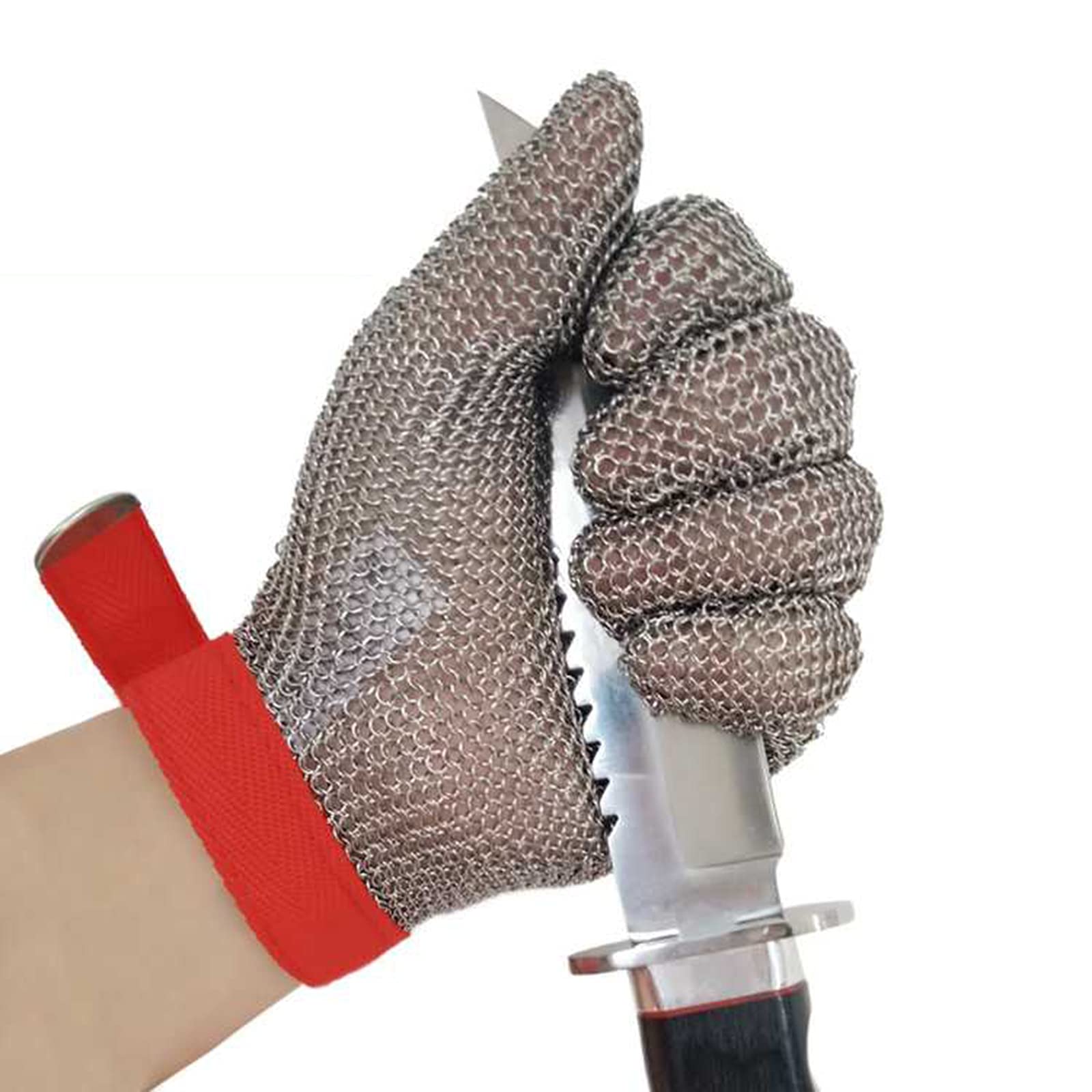 Cut Resistant Gloves - 10pcs Stainless Steel Mesh Safety Work Gloves for Kitchen, Butchering & Heavy Duty Tasks (XS Size) - Slash Proof & Durable Household & Industrial Protection