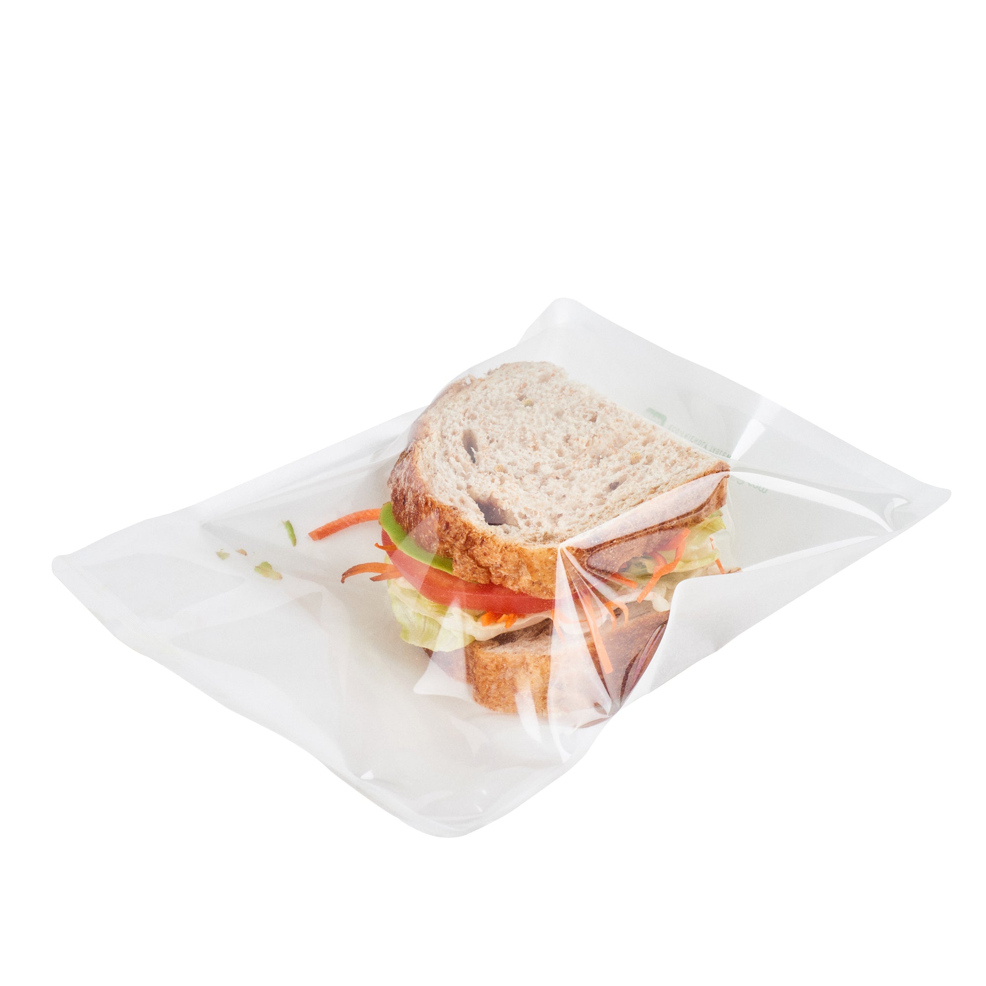 White Plastic Medium Sandwich & Snack Bags - Heat Sealable Food Storage (8.75