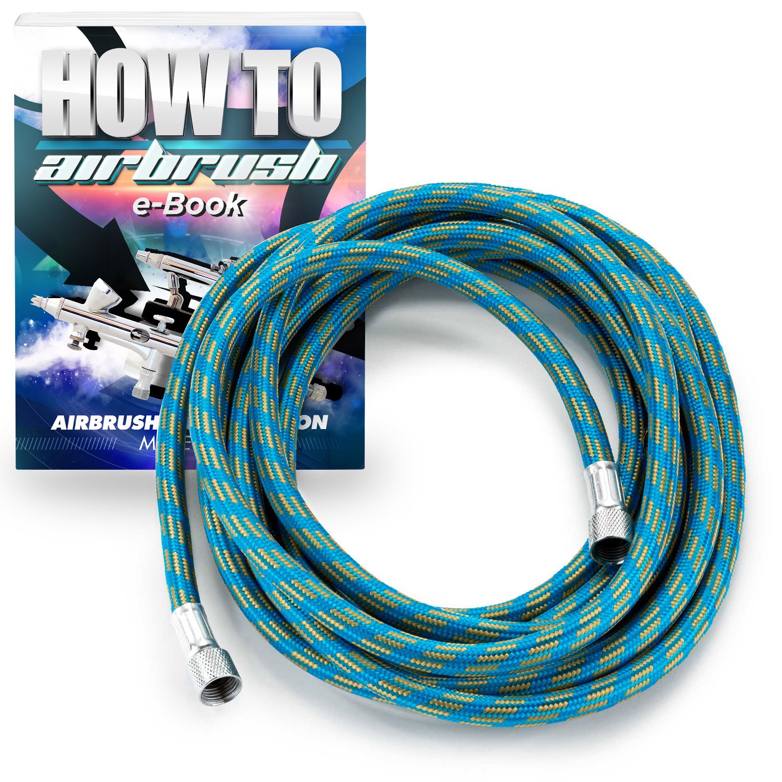 PointZero 10' Braided Airbrush Hose - 1/8