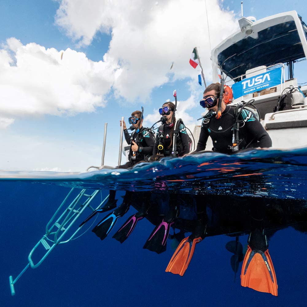 TUSA SF-0104 Hyflex Switch Scuba Diving Fins - Professional Open Heel Swim Fins for Snorkeling & Freediving | Perfect for Warm Water & Reef Exploration