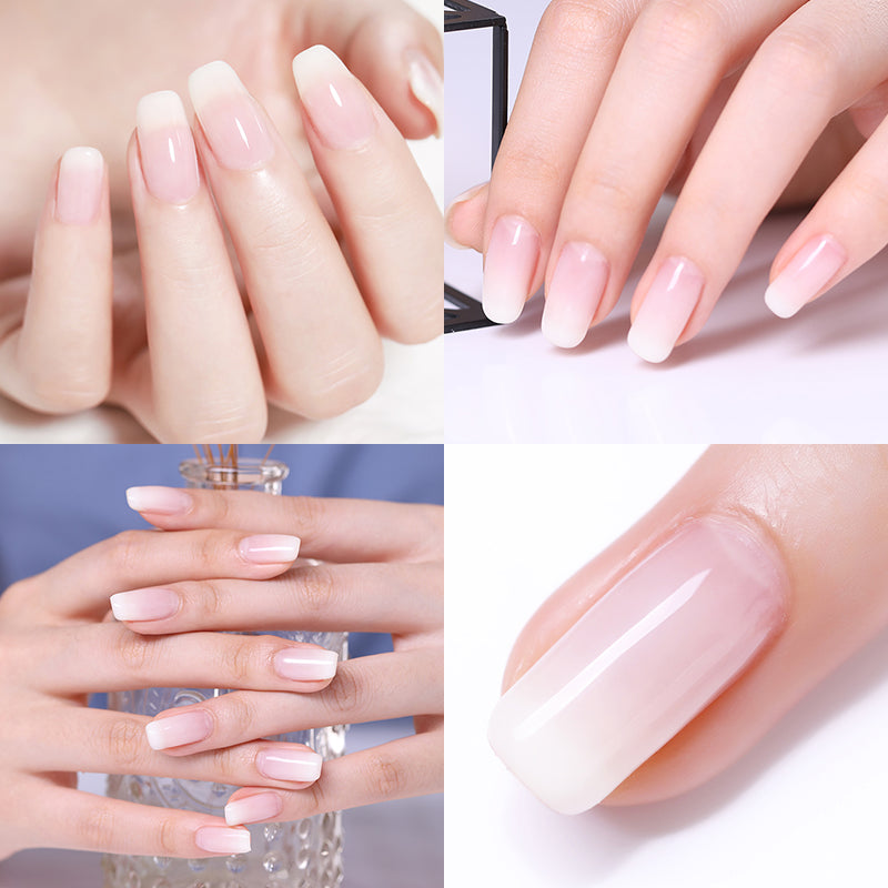 Born Pretty Milky Jelly White Gel Polish - Long Lasting UV LED Nail Polish for Salon Quality Manicures at Home | Perfect for Weddings, Parties & Everyday Wear