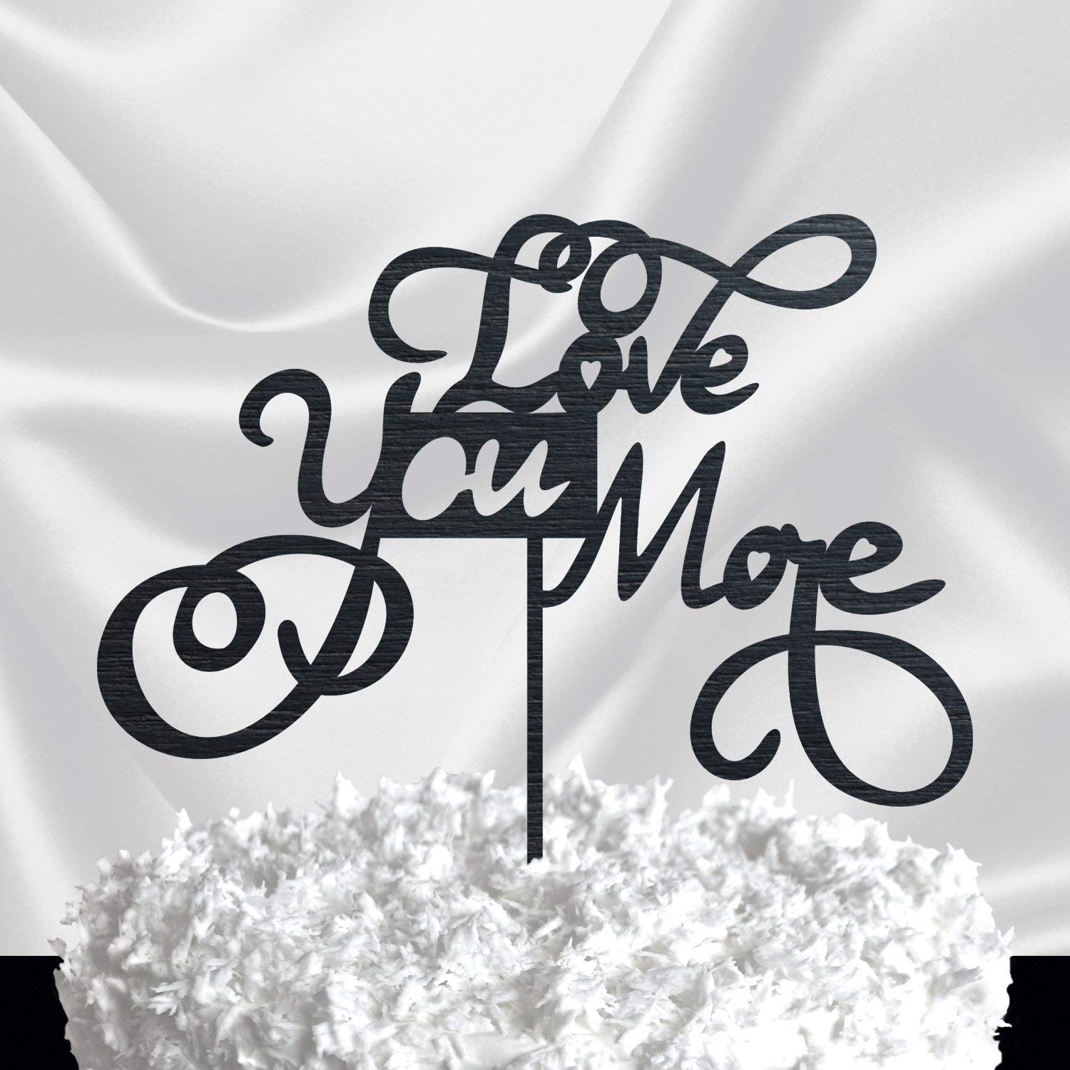 Custom Gold Glitter Wedding Cake Topper - Personalized Cake Decoration for Weddings, Anniversaries & Bridal Showers - Elegant Love Theme Cake Topper for Wedding Cakes & Dessert Tables