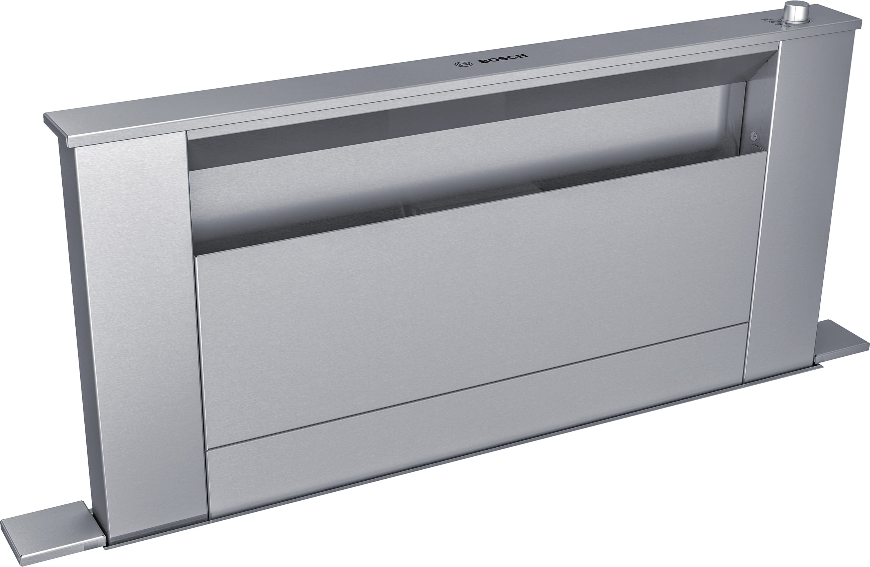 Bosch 30-Inch Stainless Steel Downdraft Ventilation System - 600 CFM Range Hood (Model HDD80051UC) for Modern Kitchens & Open-Concept Homes
