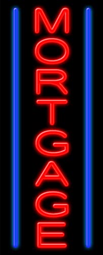 Custom Mortgage Glass Neon Sign #11592 - Handcrafted in USA | Perfect for Home Office, Bar, or Business Decor