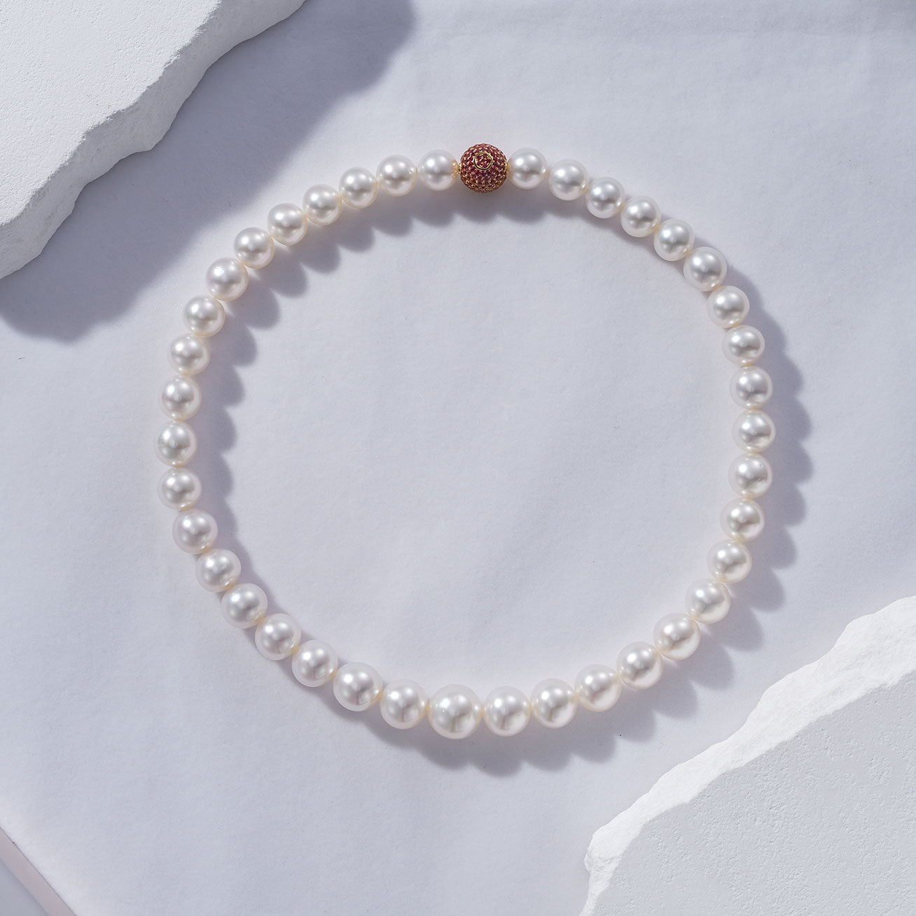 18K Gold 10-13mm Australian White South Sea Pearl Necklace - Luxury Pearl Jewelry for Women, Elegant Bridal Gift & Formal Occasion Accessory