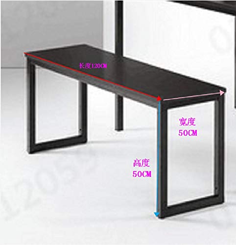 Modern Minimalist Coffee Table with Storage - Slim Living Room Side Table for Family, Black (120 x 50 x 50cm) - Perfect for Small Spaces, Apartments & Cozy Home Decor