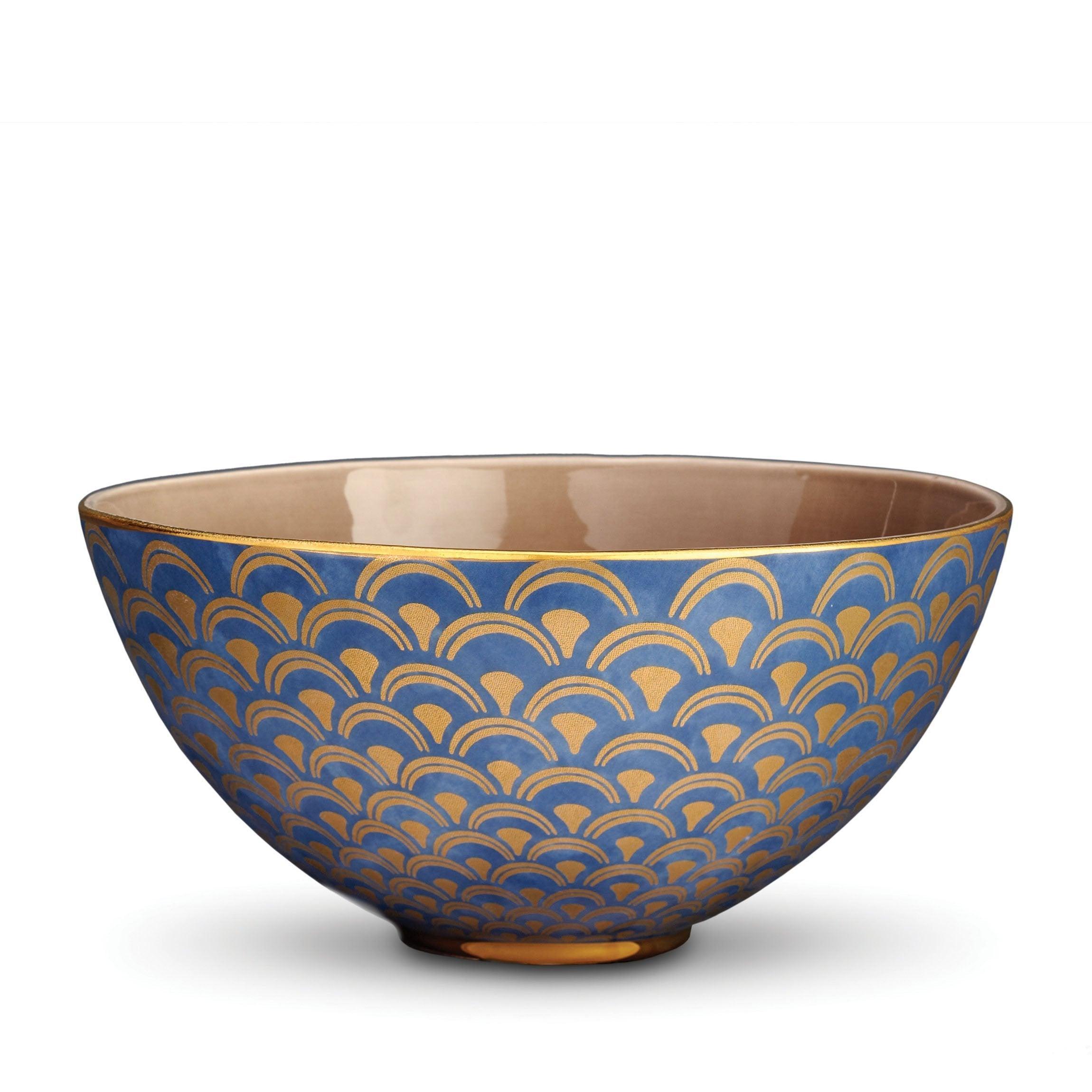Fortuny Papiro Handmade Ceramic Serving Bowl - Elegant Decorative Fruit & Salad Bowl for Dining, Entertaining, and Home Decor