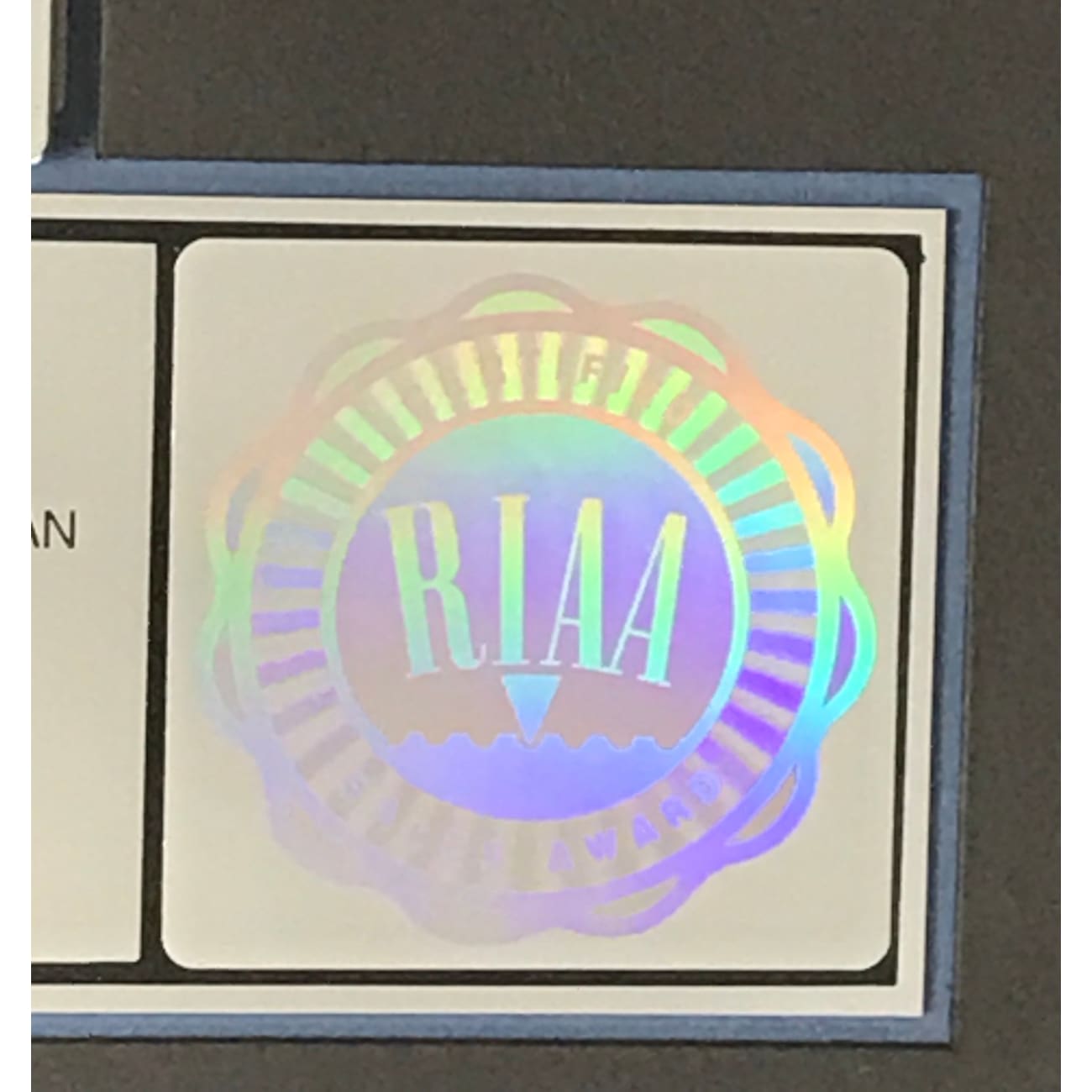 George Michael Faith RIAA Platinum Album Award - Official Music Collectible for Fans & Display - Perfect for Home, Office & Music Memorabilia Collections