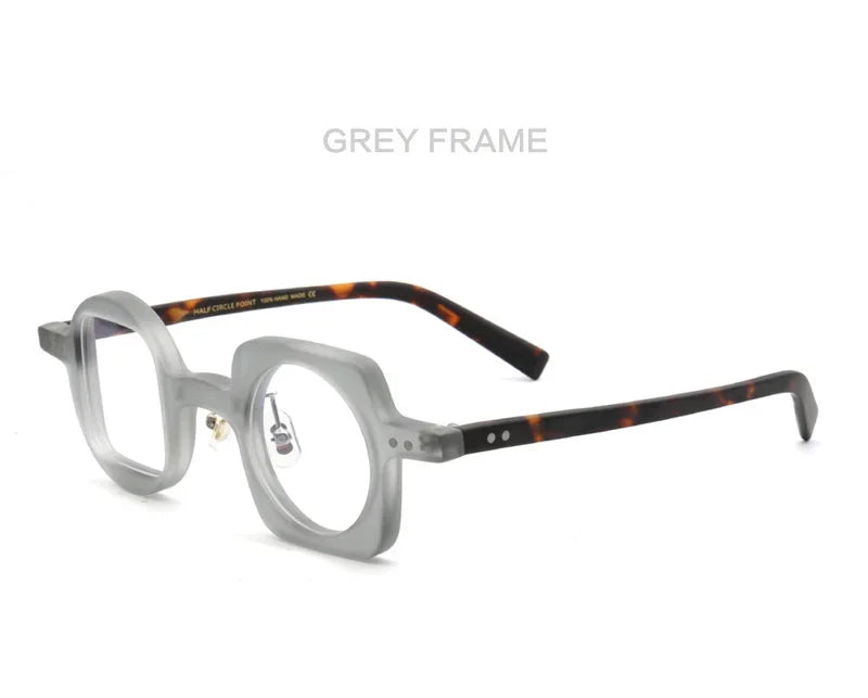 Stylish Aror Unisex Full Rim Flat Top Square Round Acetate Eyeglasses 34943 - Perfect for Work, Reading & Fashion