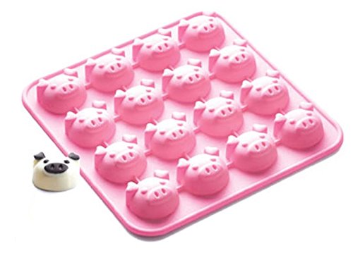 Premium Silicone Chocolate Mold - Pink Pig Shape for DIY Candy, Ice Cubes & Truffles - Perfect for Baking, Party Favors & Holiday Treats