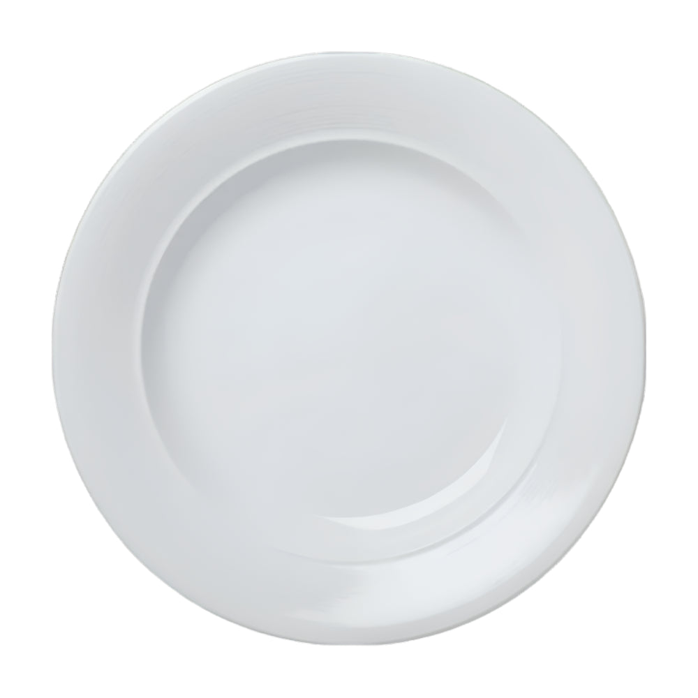 Royalmont 6.5-Inch Rim Plate Set of 36 - Elegant Cameo Design Dinnerware for Restaurants, Catering & Home Dining