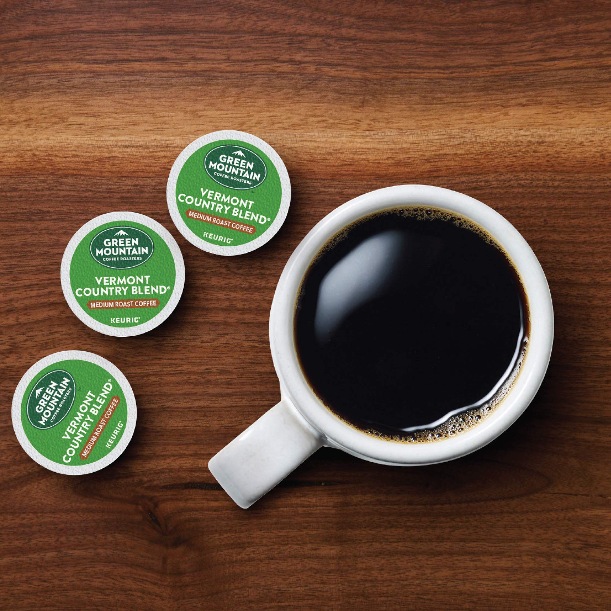 Green Mountain Coffee Roasters Vermont Country Blend Medium Roast K-Cup Pods - 96 Count Keurig Single-Serve Coffee for Home & Office Brewing | Perfect for Morning Boost or Afternoon Break