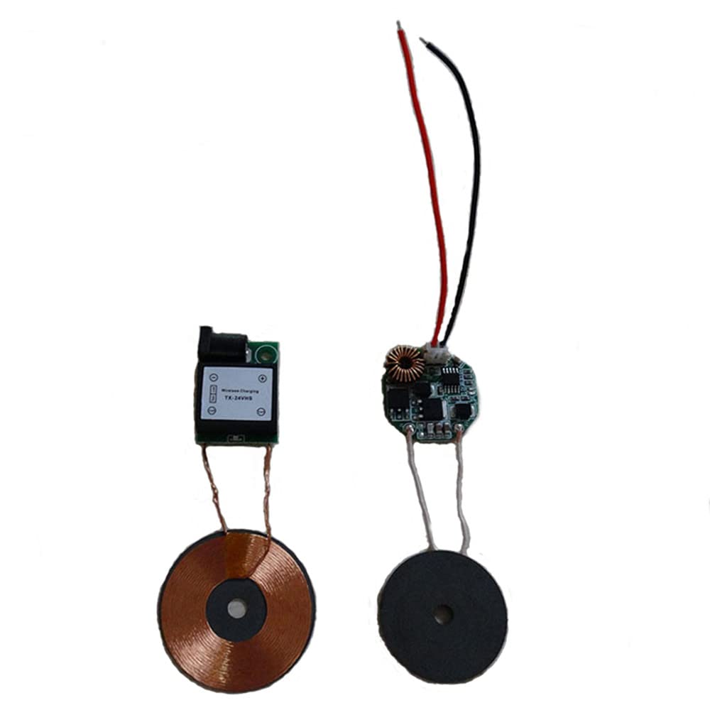 Taidacent 24V Input 12.6V/8.4V/4.2V 2A Lithium Battery Wireless Magnetic Charging Kit - LED Indicator & Protection Module for Power Banks, DIY Projects, and Portable Device Charging (8.4V Output)