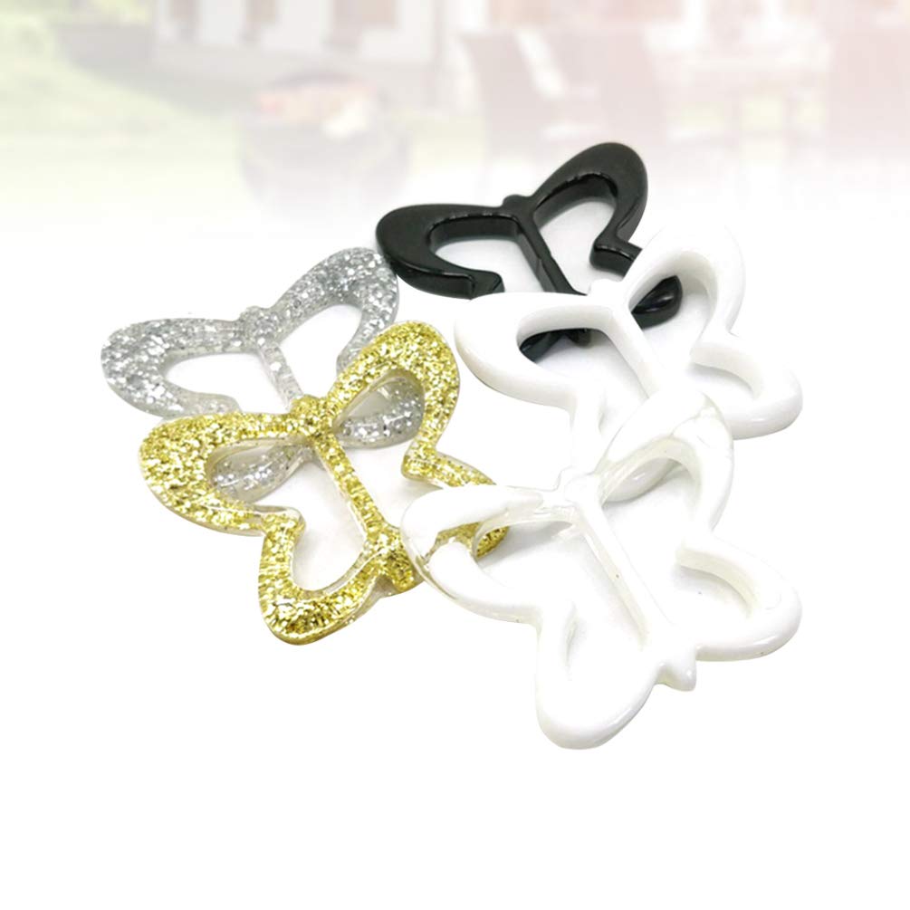 EXCEART 10pcs Scarf Ring Clips - Necklace Scarf Buckles, Scarf Slides & Clasps for T-Shirts, Clothing Corners - Perfect for Fashion Accessories, Scarf Tying & Outfit Styling