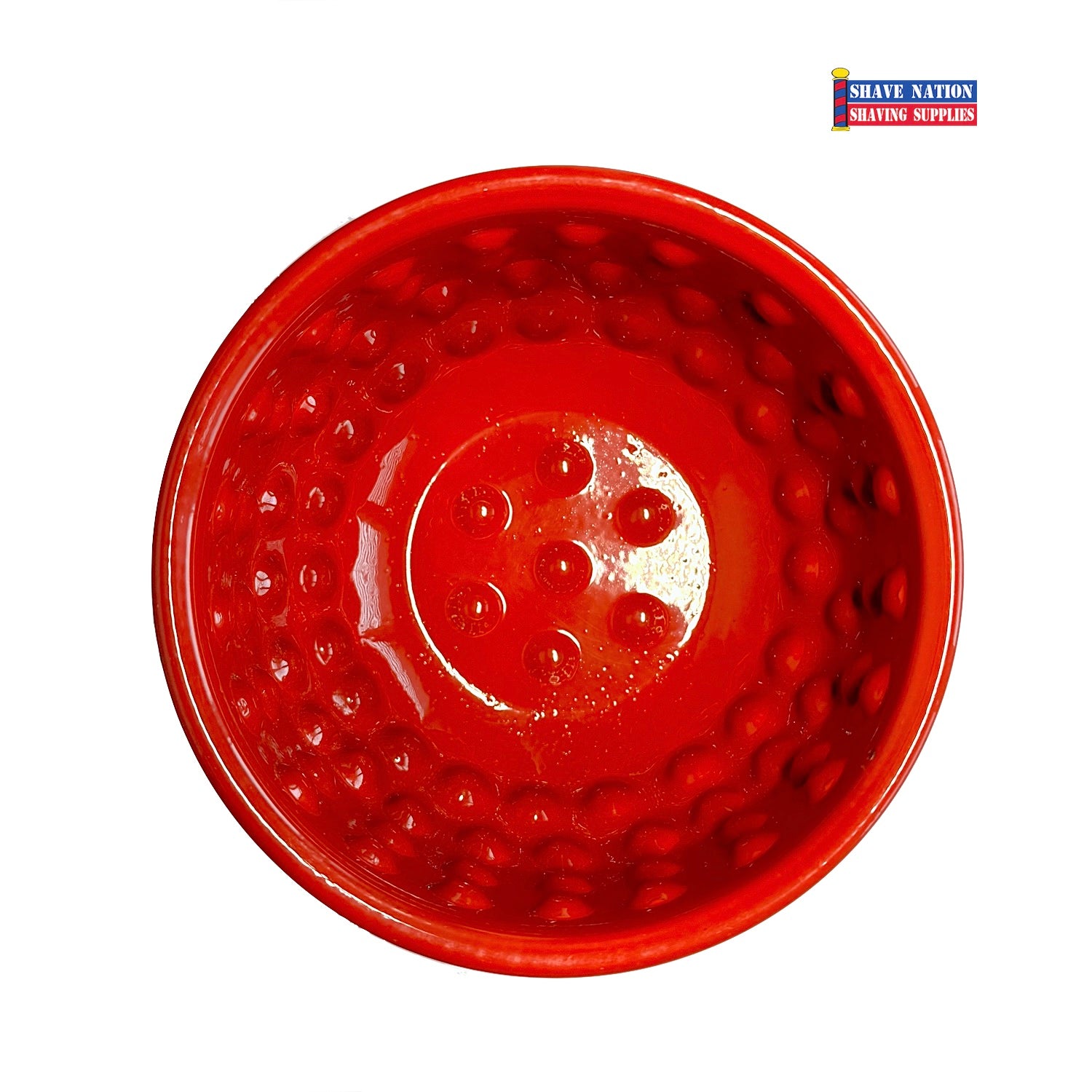 Shave Nation Bumpy Palm Bowl - Premium Shaving Soap Bowl for Men, Non-Slip Grip, Perfect for Wet Shaving & Beard Care at Home or Travel