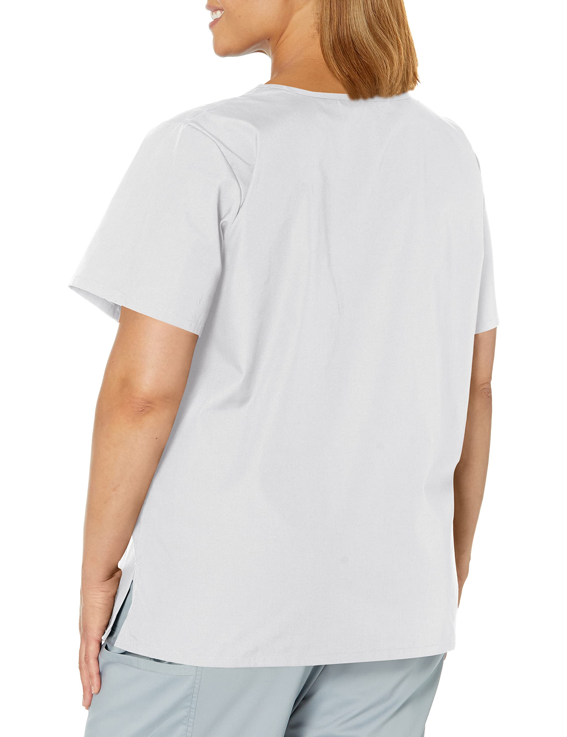 Landau Scrub Zone Relaxed Fit 2-Pocket V-Neck Scrub Top for Women 70221 - Comfortable Medical Uniform for Nurses & Healthcare Professionals - Perfect for Hospitals, Clinics & Long Shifts