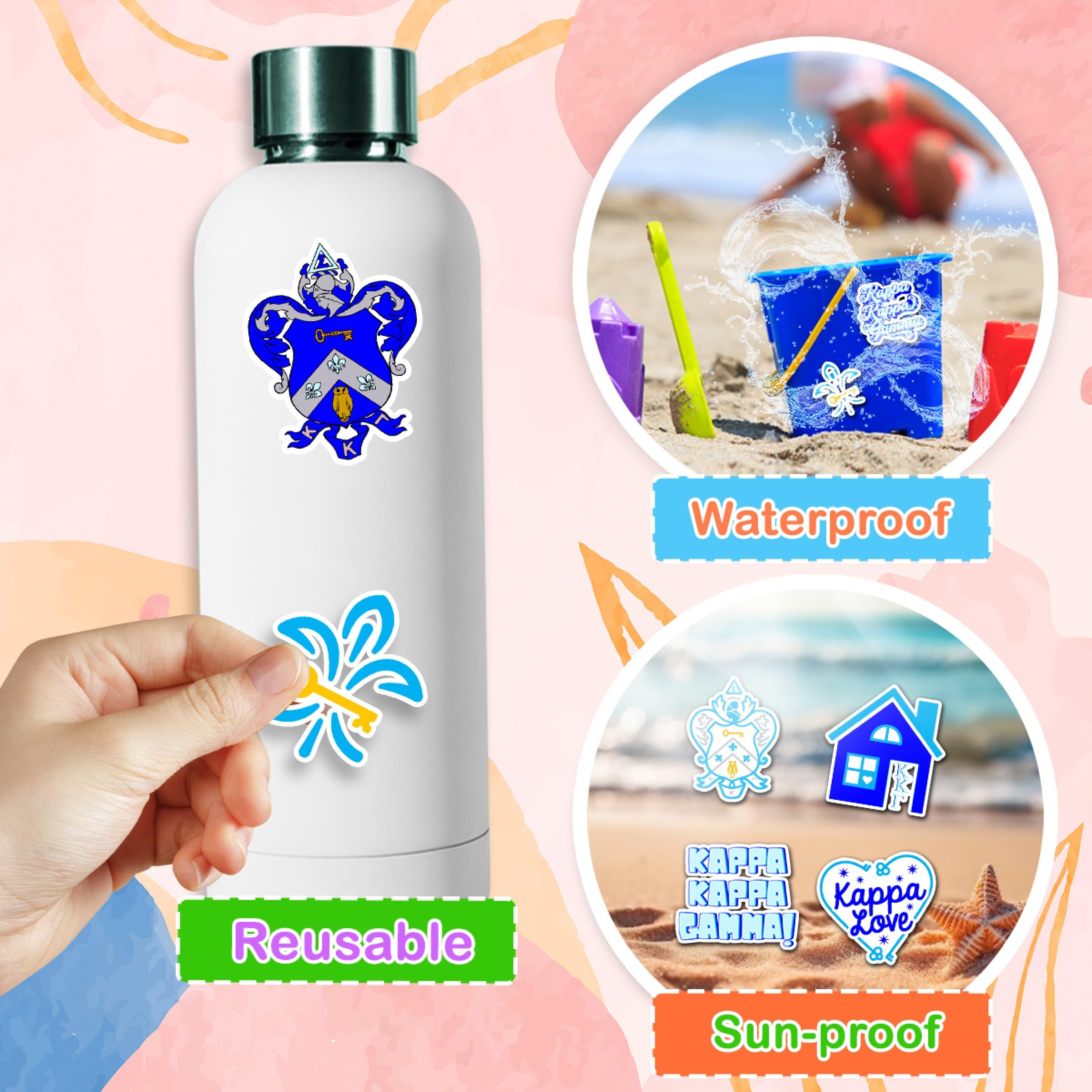 50 PCS Waterproof Vinyl Stickers - 5 Sheets Removable Decals for Laptop, Skateboard, Phone, Bike, Luggage, Motorcycle, Bottle, Guitar, PC & Car - Funny Gift for Women & Men - Perfect for DIY Decor, Personalizing Belongings & Adding Personality to Everyday Items
