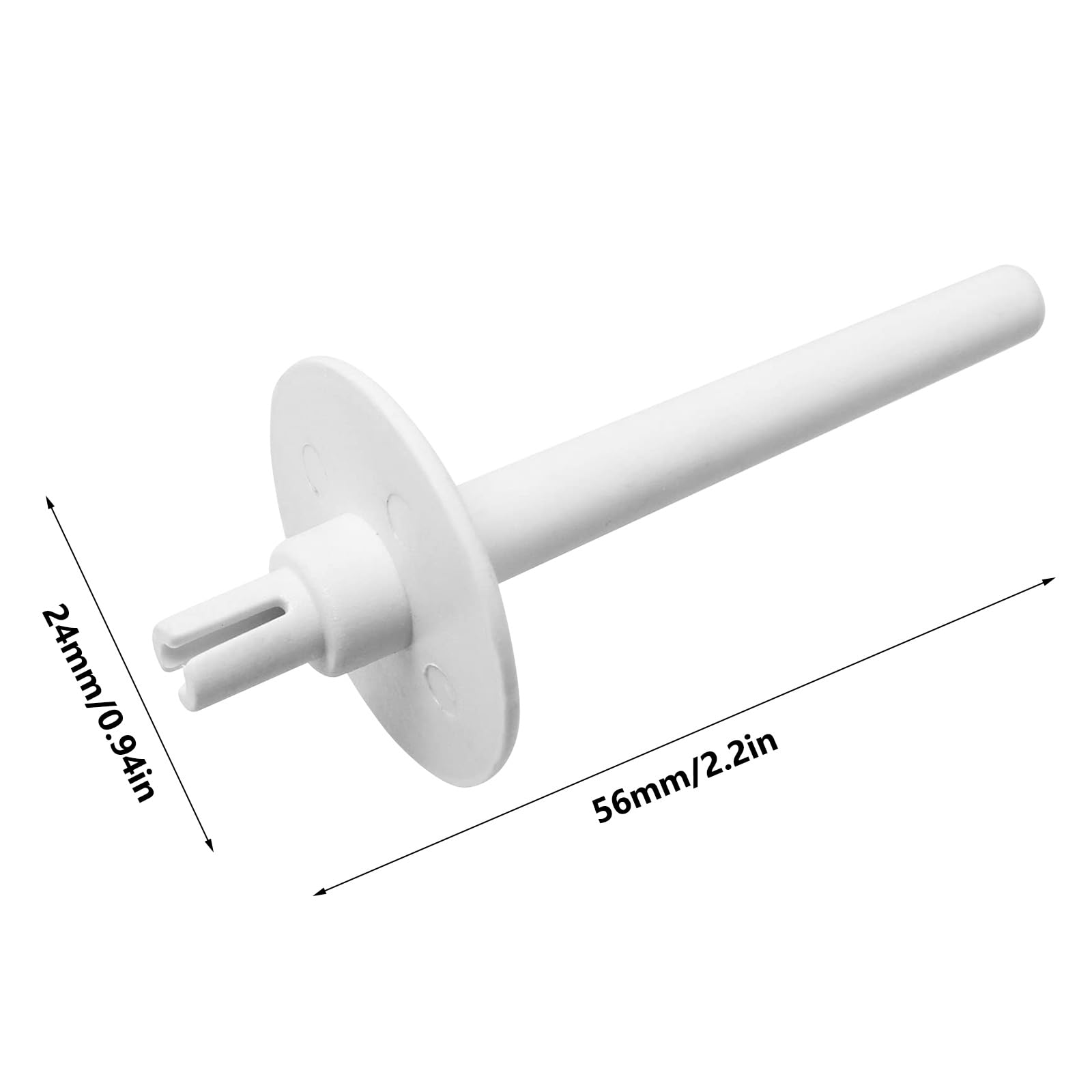 4-Piece Sewing Machine Spool Pin Set - Plastic Replacement Spool Holder & Thread Cap for Brother & Other Sewing Machines - White Sewing Machine Accessories for Smooth Threading & Quilting Projects