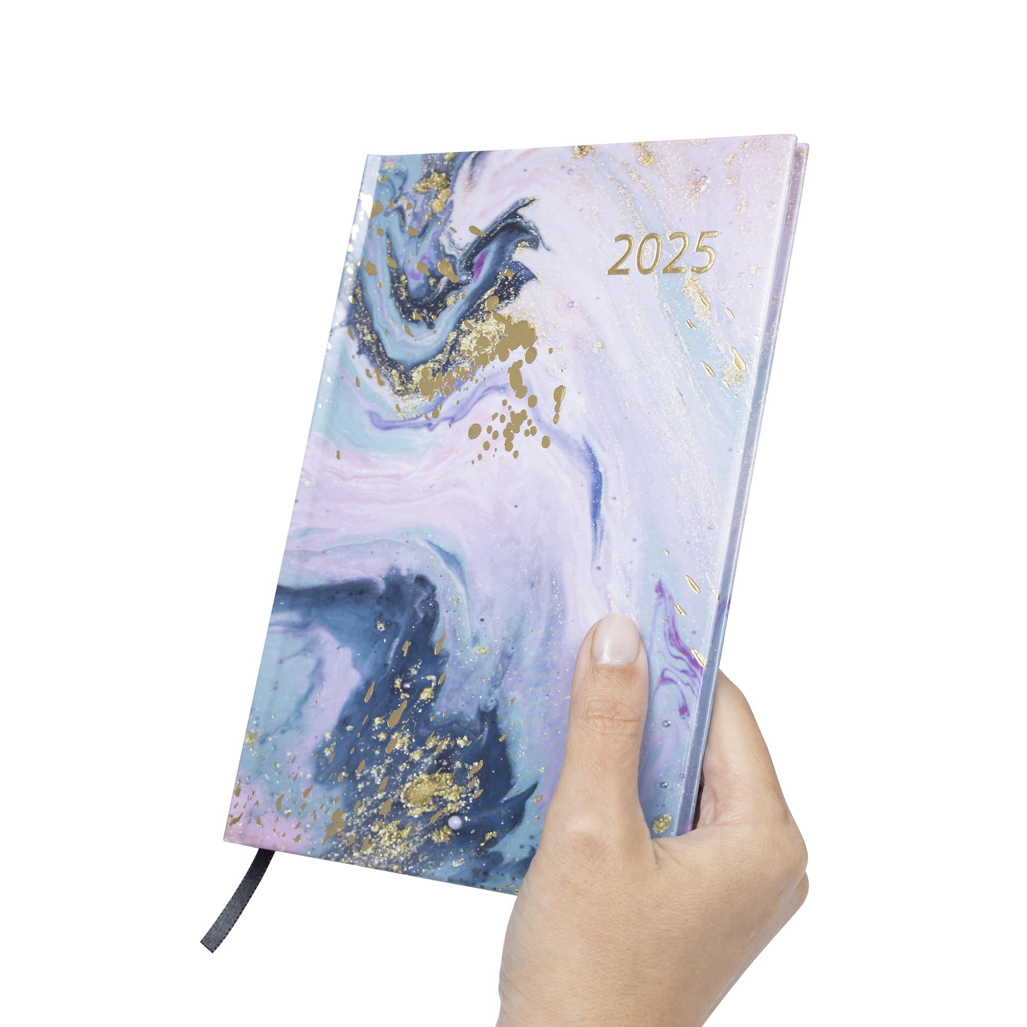 2025 A5 Weekly Planner Organizer - Full Year Diary for Teachers, Home, School & Office - Marble Design | Perfect for Scheduling, Goal Setting & Time Management