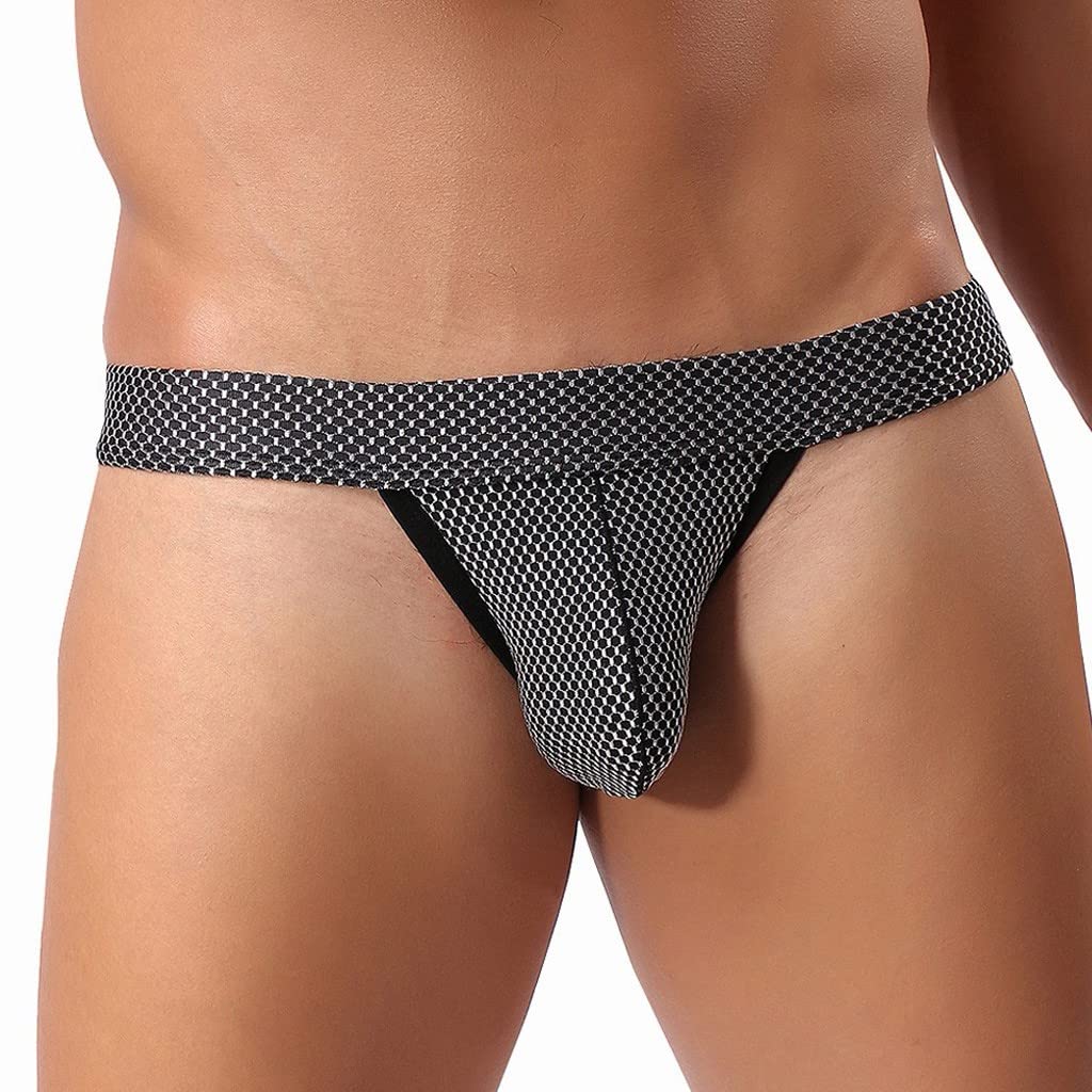 **Breathable Mesh Men's Thong Underwear - Soft & Comfortable Low-Rise Briefs for Men - Perfect for Gym, Sports & Everyday Wear**