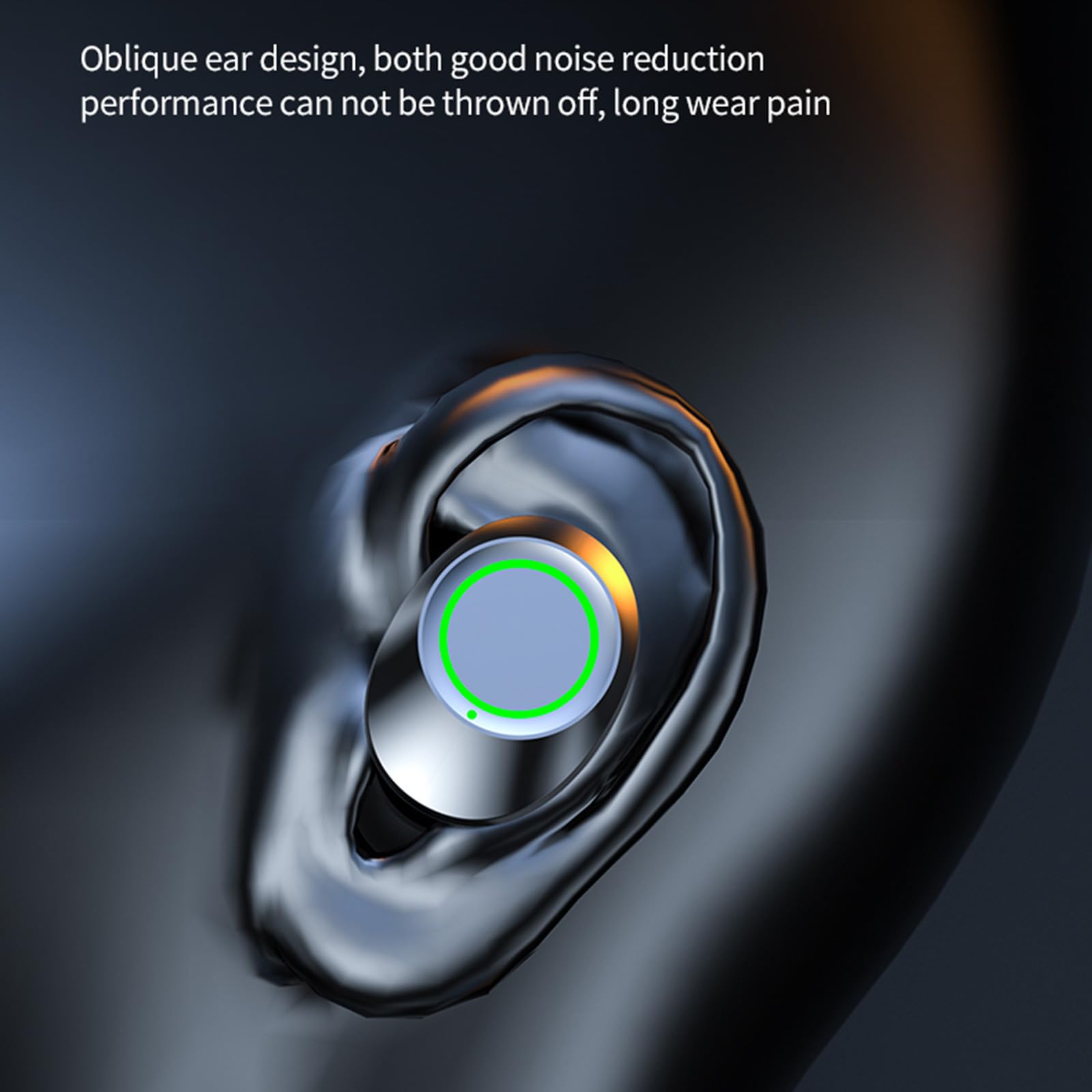 Wireless Bluetooth Earbuds with Noise Cancelling, Hi-Fi Stereo Bass, LED Display & Low Latency - Perfect for Running, Gym Workouts, Office Calls & Mobile Devices | Sweatproof Sports Earphones for iPhone & Android