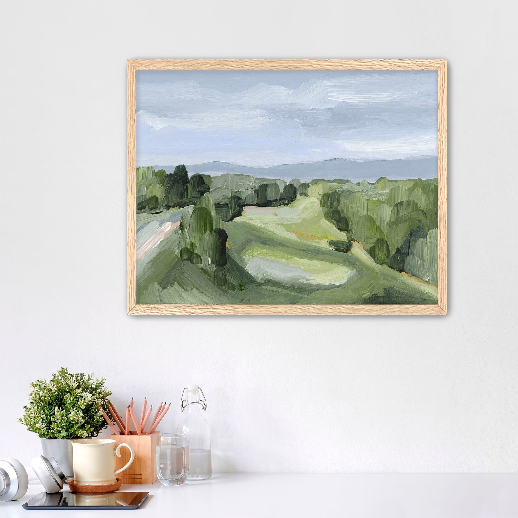 Castle Pines II Art Print - Premium Framed Wall Decor for Living Room, Bedroom & Office - Nature Landscape Painting for Home & Office Decor
