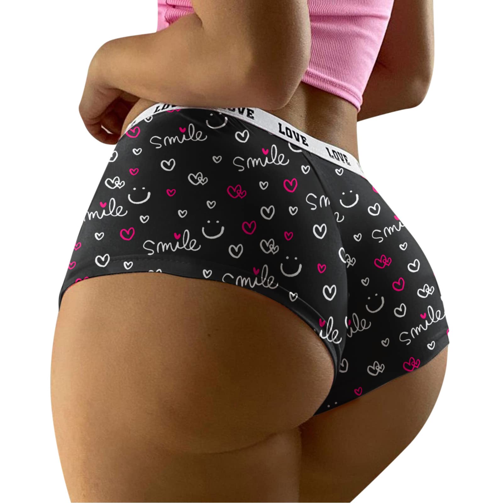 Sexy Printed Low-Waist Women's Underwear - Comfortable Lingerie Panties for Everyday Wear & K-12 Outfits | Perfect for Date Nights, Sleepwear & Fashion Ensembles
