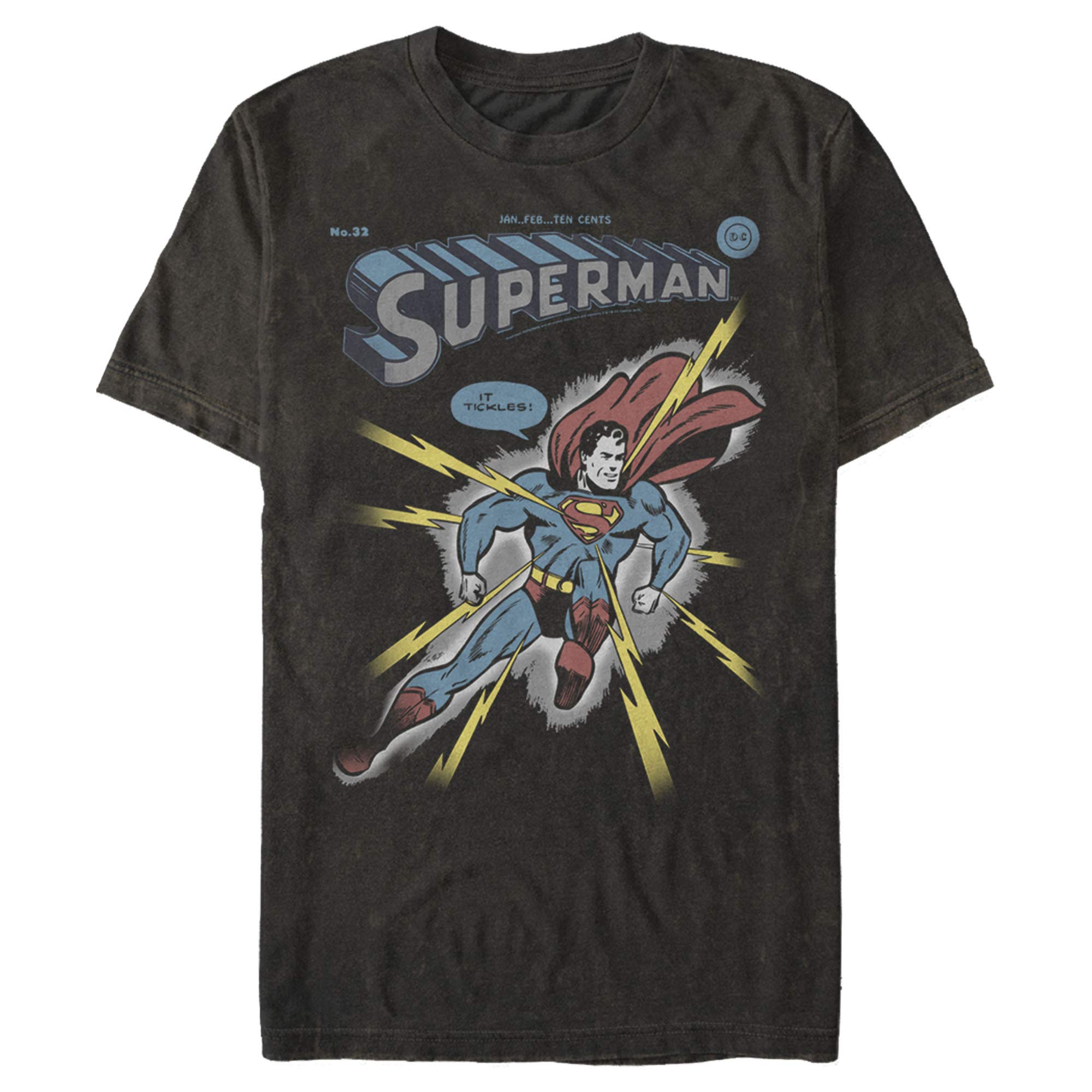 Men's Superman Electrified T-Shirt - Casual Superhero Tee for Fans