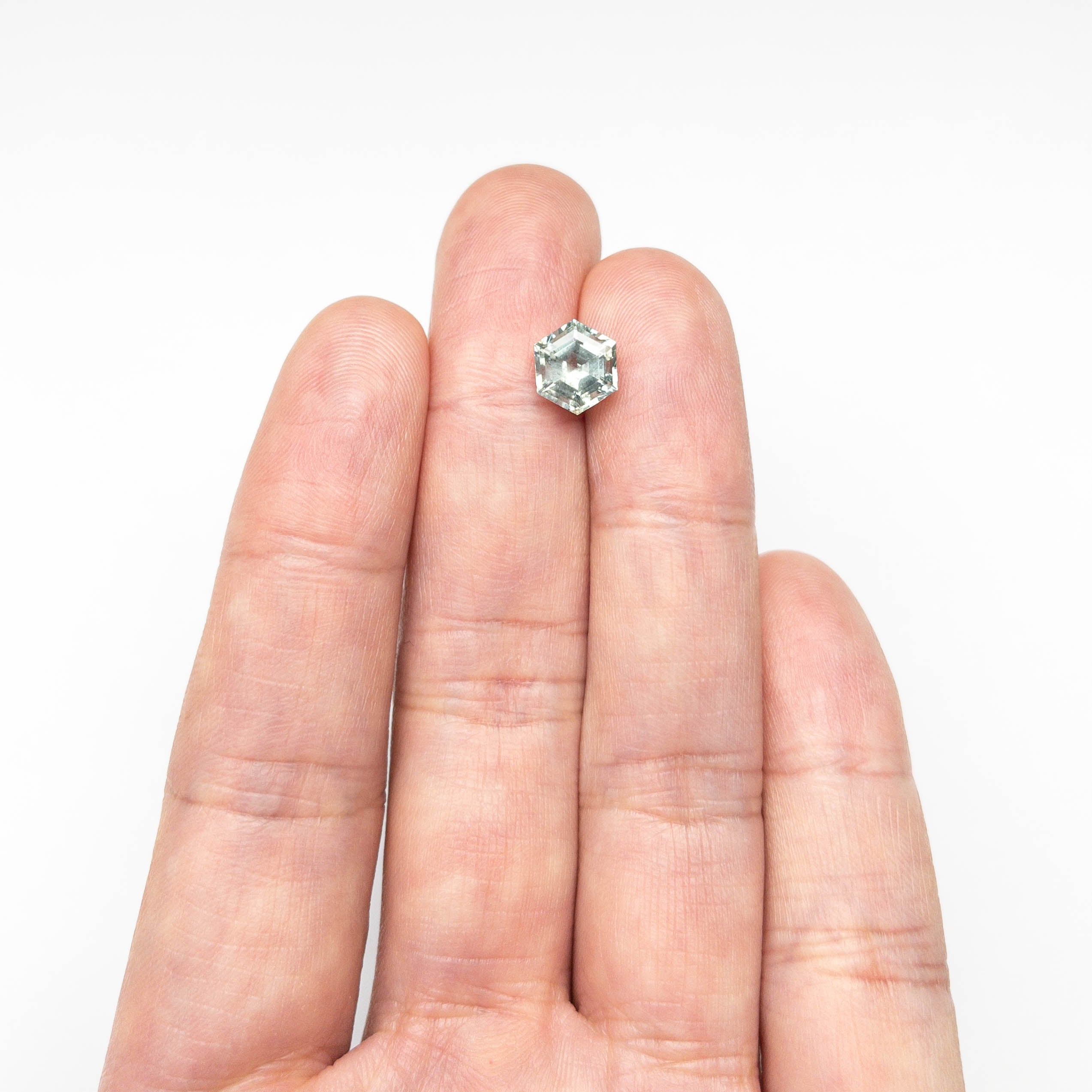 2.32ct Natural Hexagon Step Cut Blue Sapphire Gemstone - 8.56x7.39x5.02mm for Engagement Rings & Fine Jewelry Making