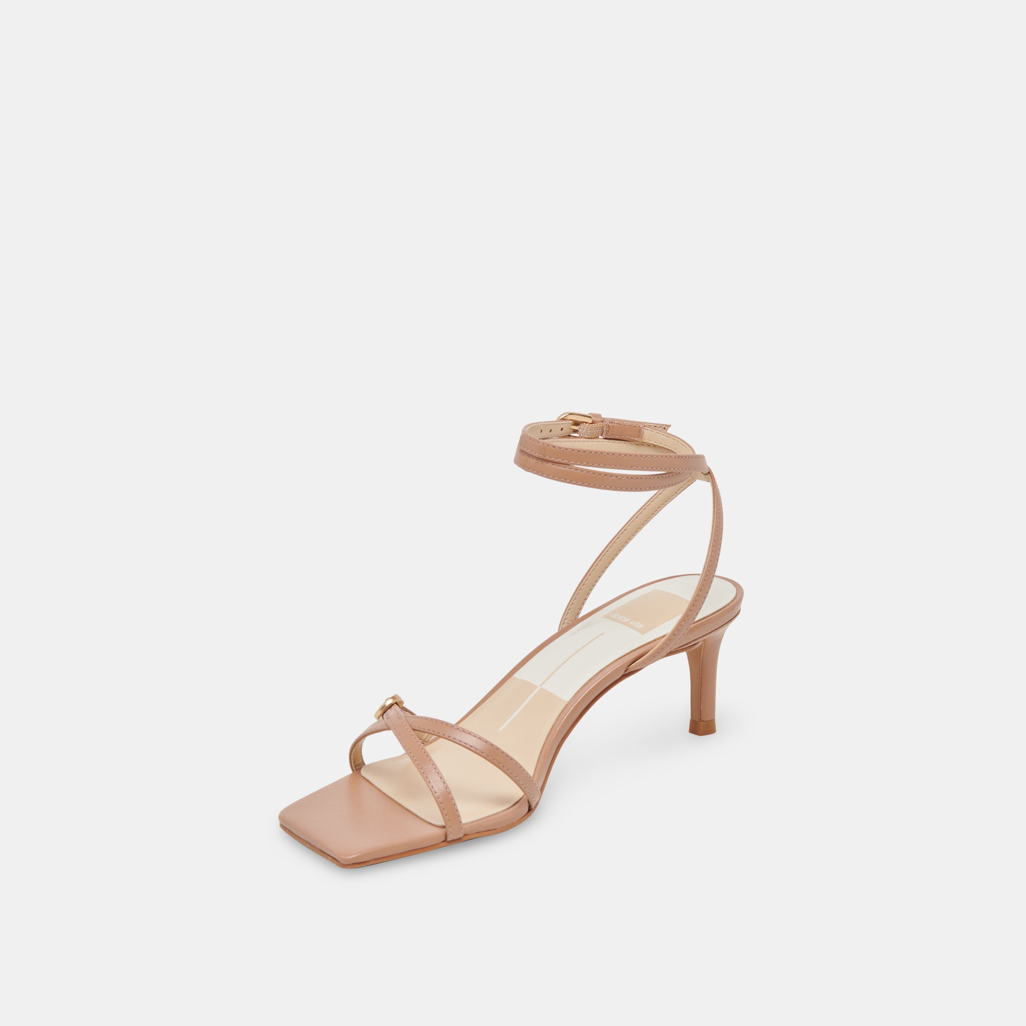 BAMBY Whiskey Leather Heels for Women - Stylish High Heel Pumps for Party, Wedding & Evening Events