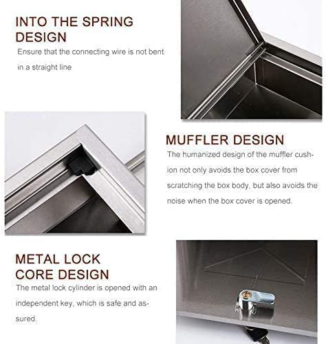 Premium Anti-Fingerprint Metal Letterbox - 11.9