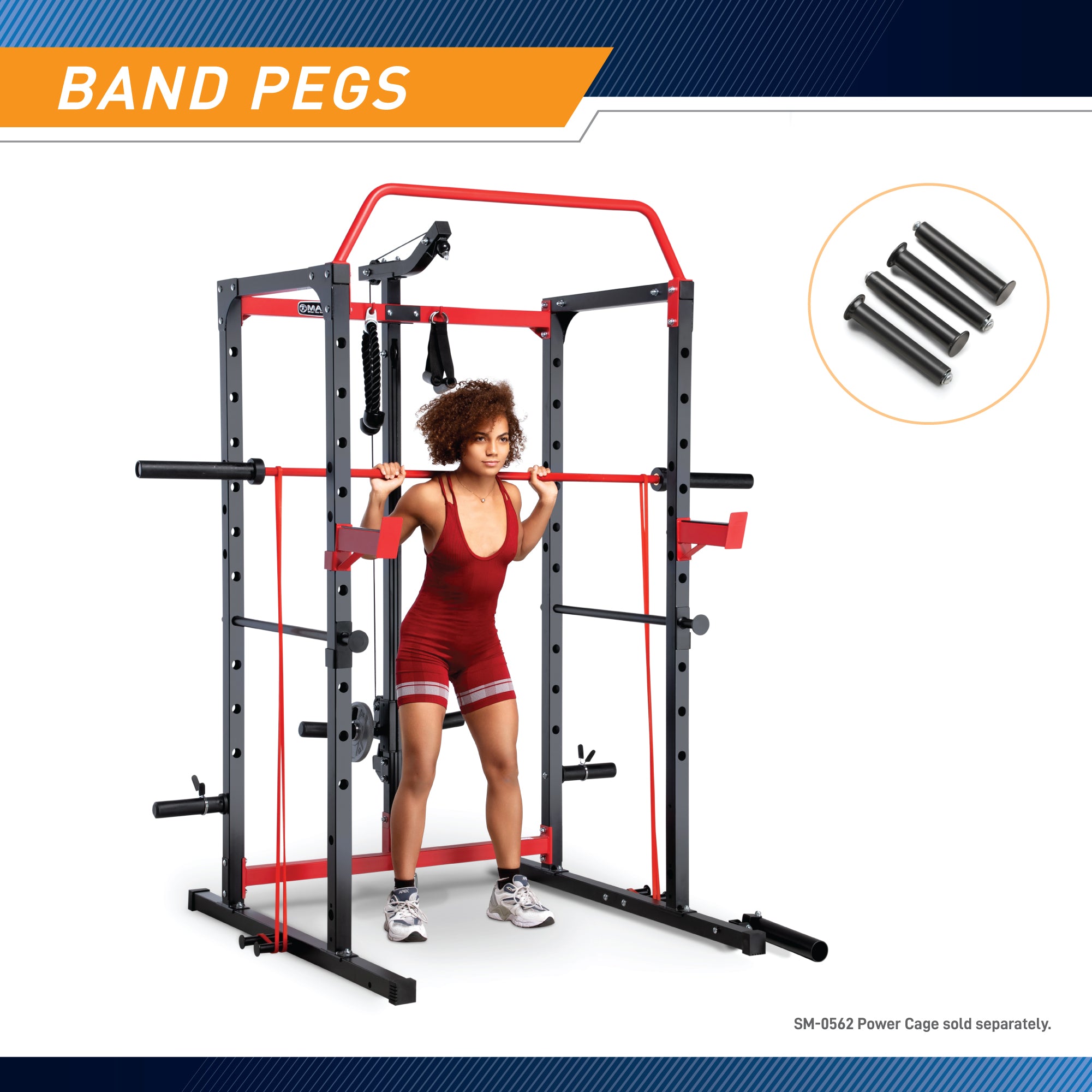 Marcy Power Cage Accessories Bundle - Compatible with SM-0562 & ACC-0661 | Strength Training Equipment for Home Gym Workouts