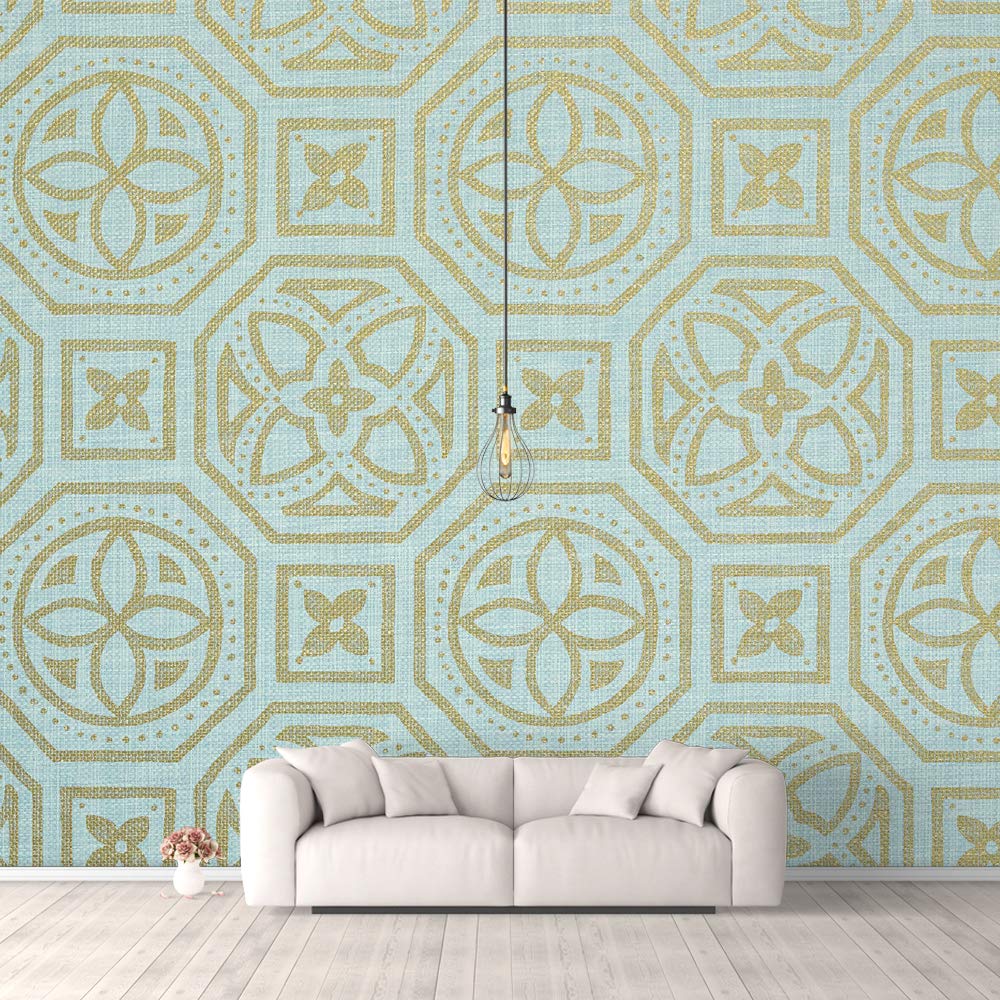 Traditional Floral Peel and Stick Wallpaper - Removable Wall Mural for Bedroom Decor (100x144 inches) - Perfect for Home, Apartment, Nursery & Office Accent Walls