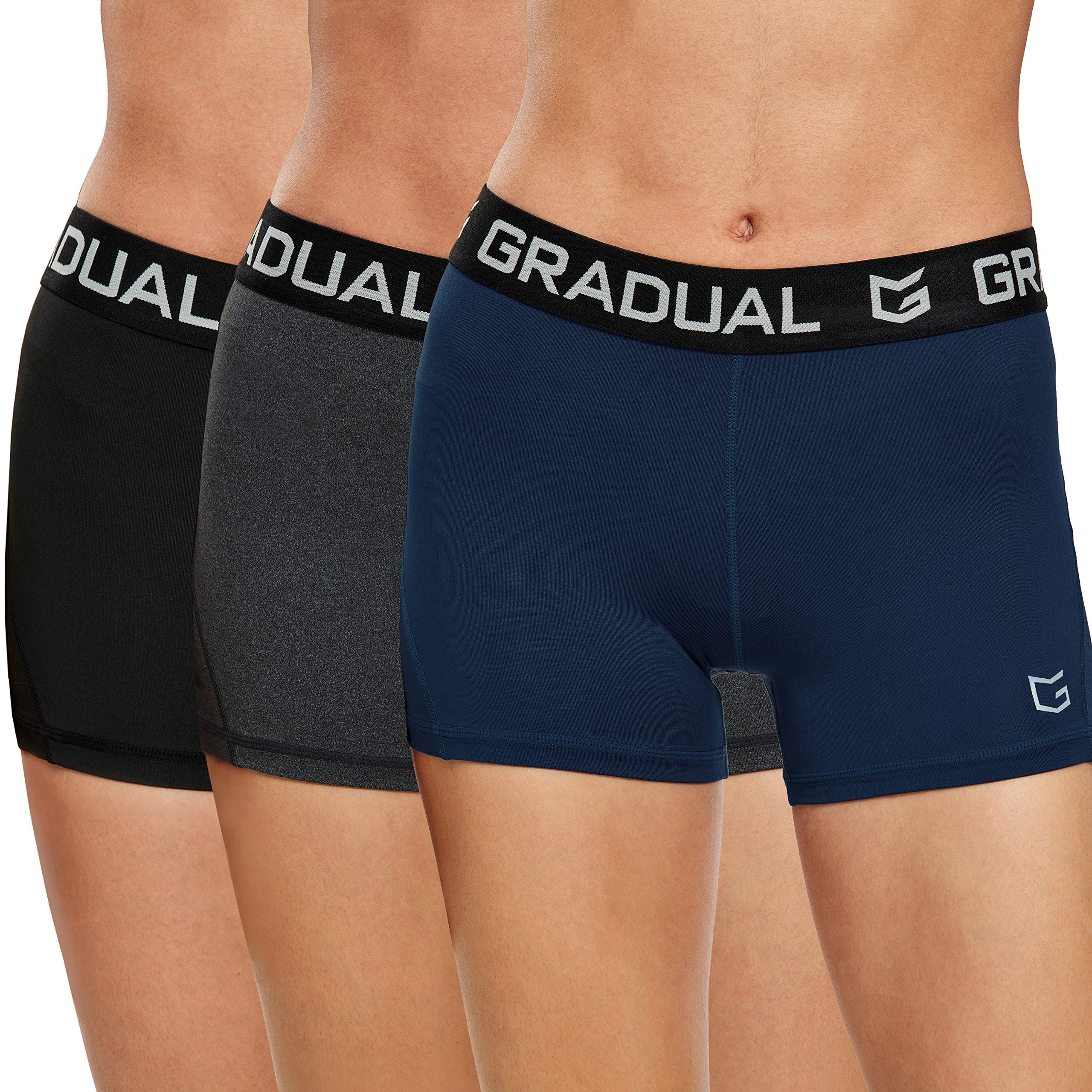 Best Women's Spandex Compression Volleyball Shorts - 3