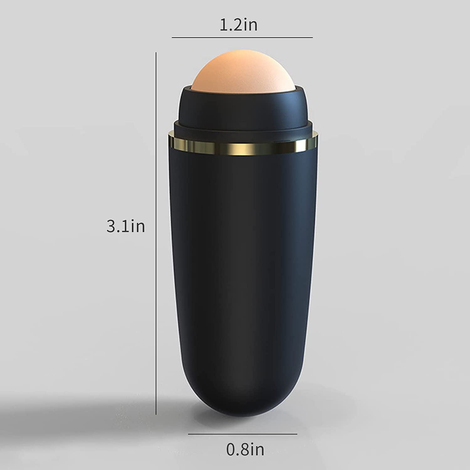 Lucario Oil Absorbing Face Roller - Natural Volcanic Stone Roller for Oily Skin, Portable Oil Control Facial Massager | Perfect for Gym, Office & Travel Skincare Routine