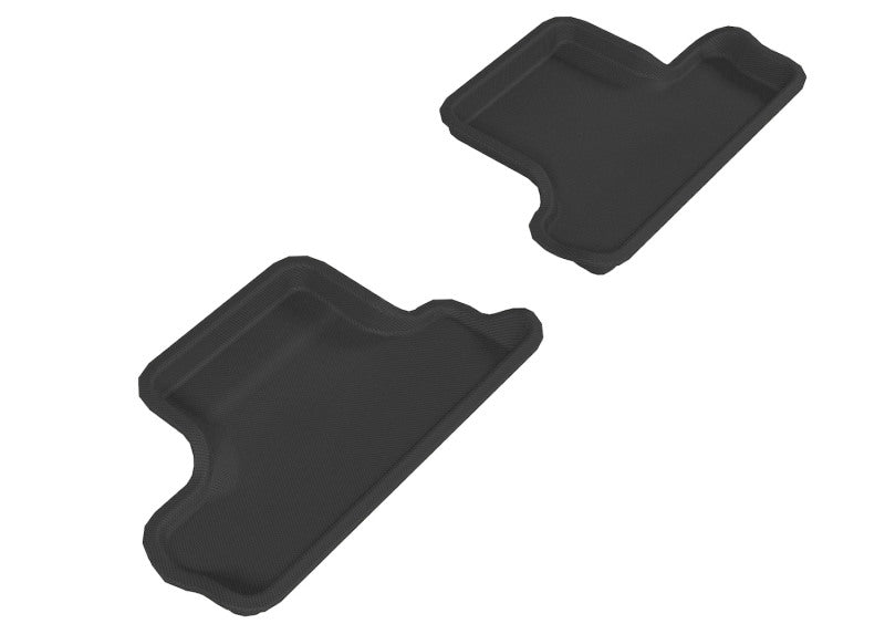 3D MAXpider Kagu 2nd Row Custom Fit Floor Mats for 2007-2013 Mini Cooper Convertible - Premium Black Car Floor Liners | All-Weather Protection & Easy Cleaning for Road Trips & Daily Commutes